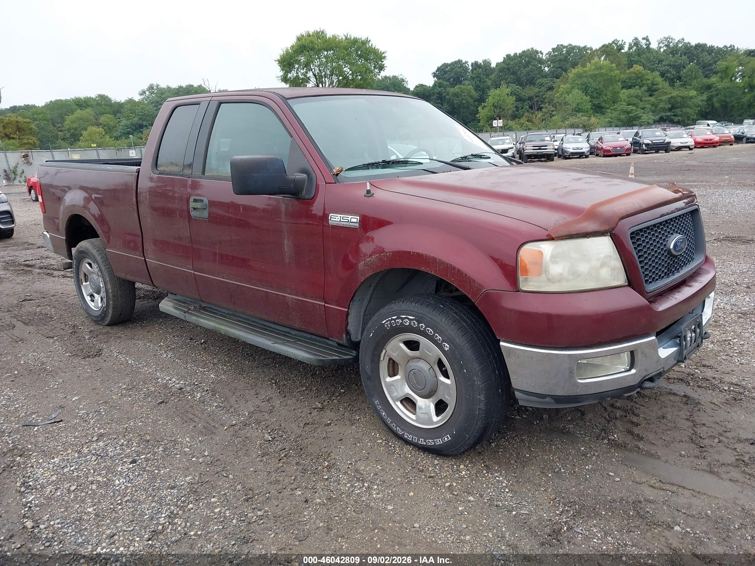 2004 Ford F-150 Fx4/lariat/xl/xlt Red vin: 1FTPX14534NA72356