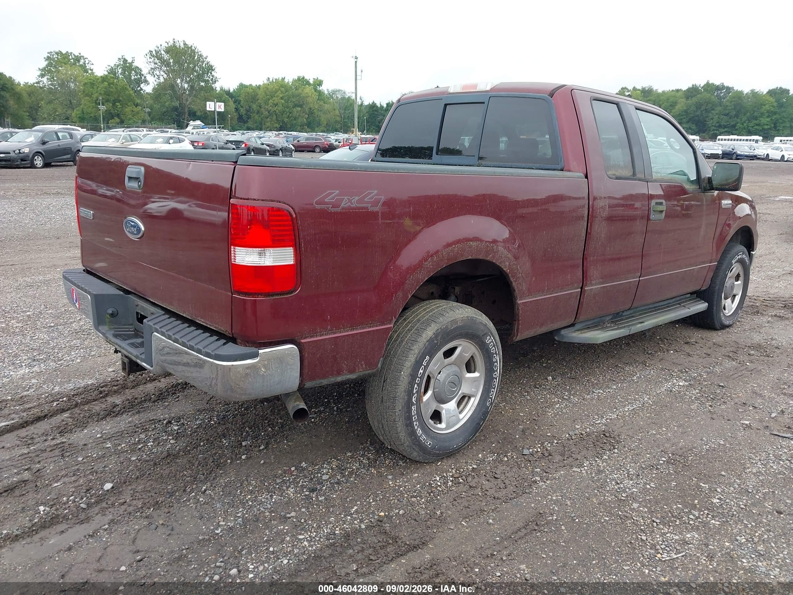 2004 Ford F-150 Fx4/lariat/xl/xlt Red vin: 1FTPX14534NA72356