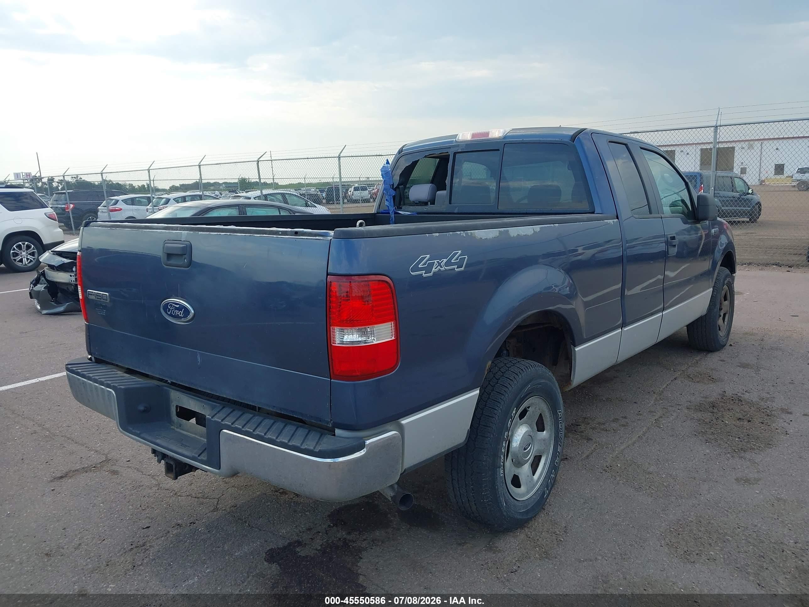 2005 Ford F-150 Fx4/lariat/xl/xlt Blue vin: 1FTPX14535NB93888