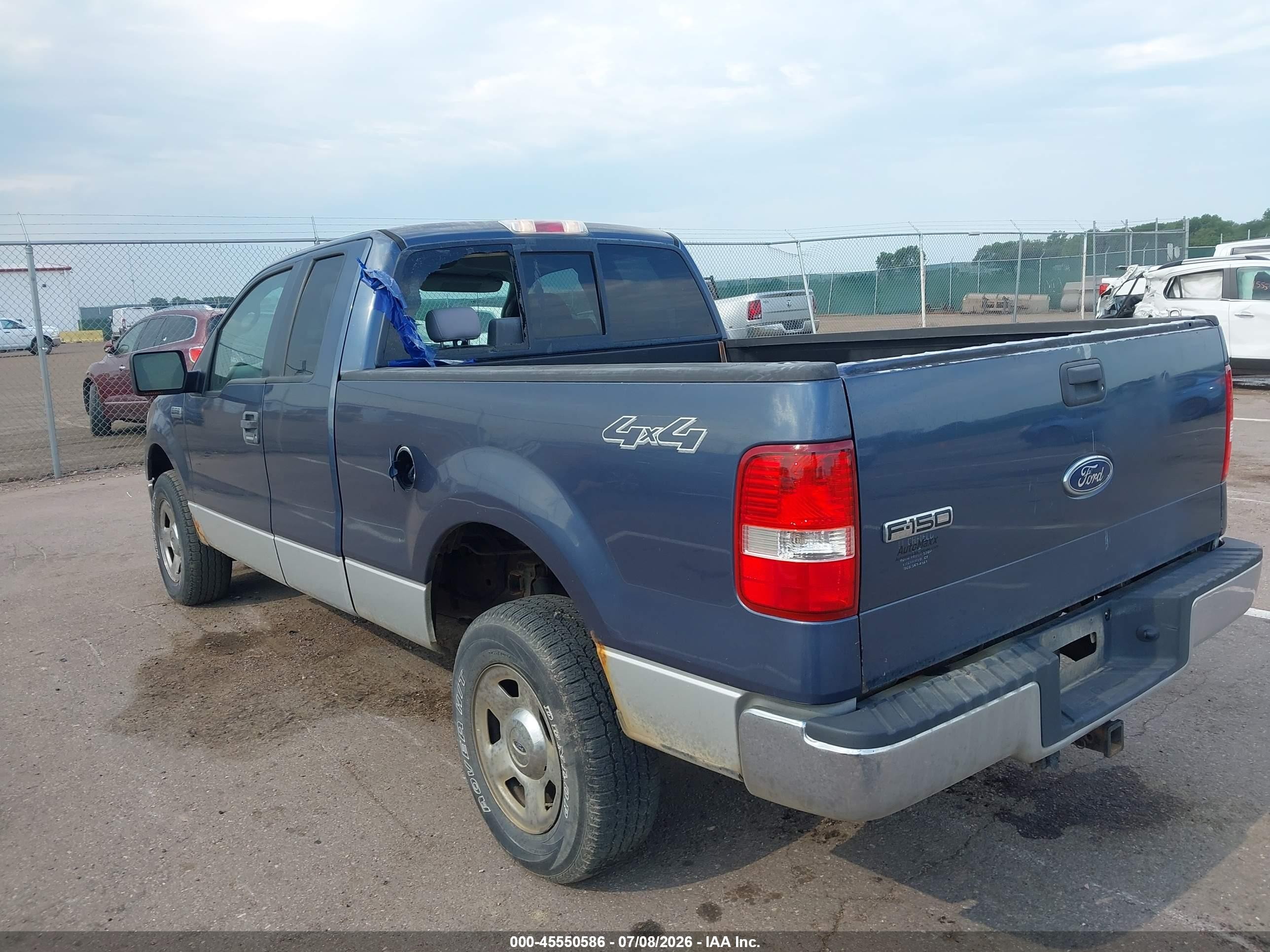 2005 Ford F-150 Fx4/lariat/xl/xlt Blue vin: 1FTPX14535NB93888