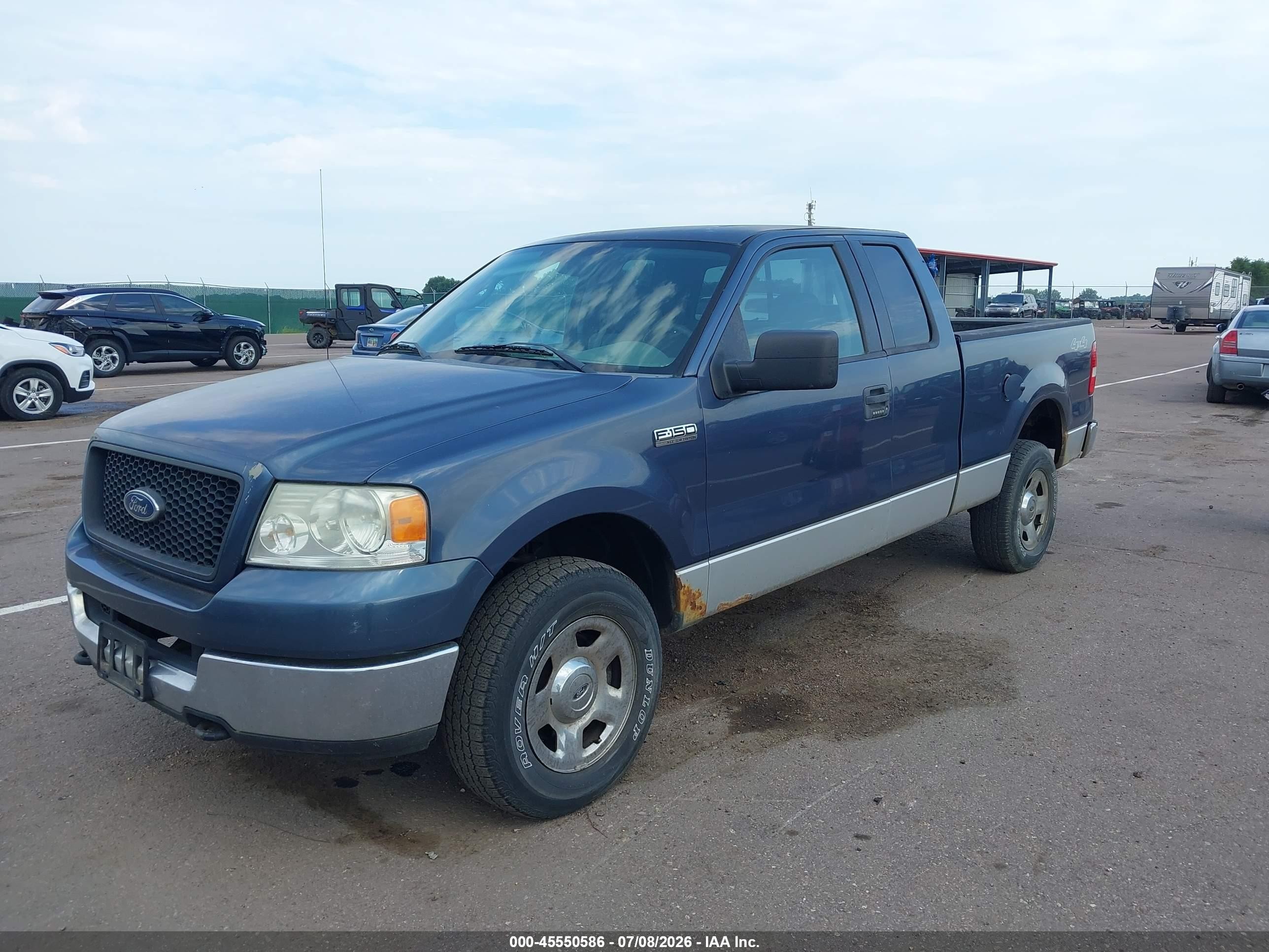 2005 Ford F-150 Fx4/lariat/xl/xlt Blue vin: 1FTPX14535NB93888