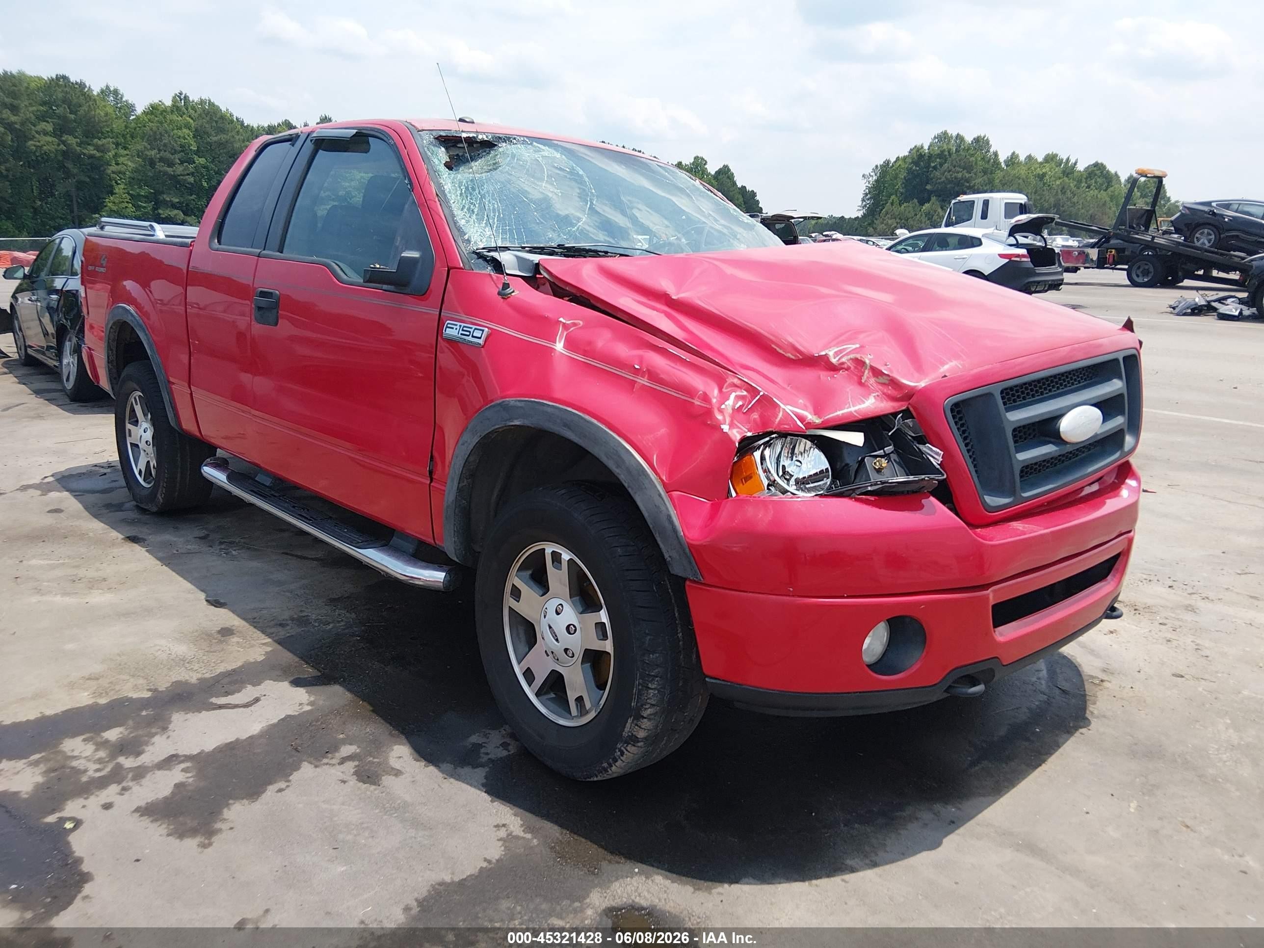 2006 Ford F-150 Fx4/lariat/xl/xlt Red vin: 1FTPX14536FA36244