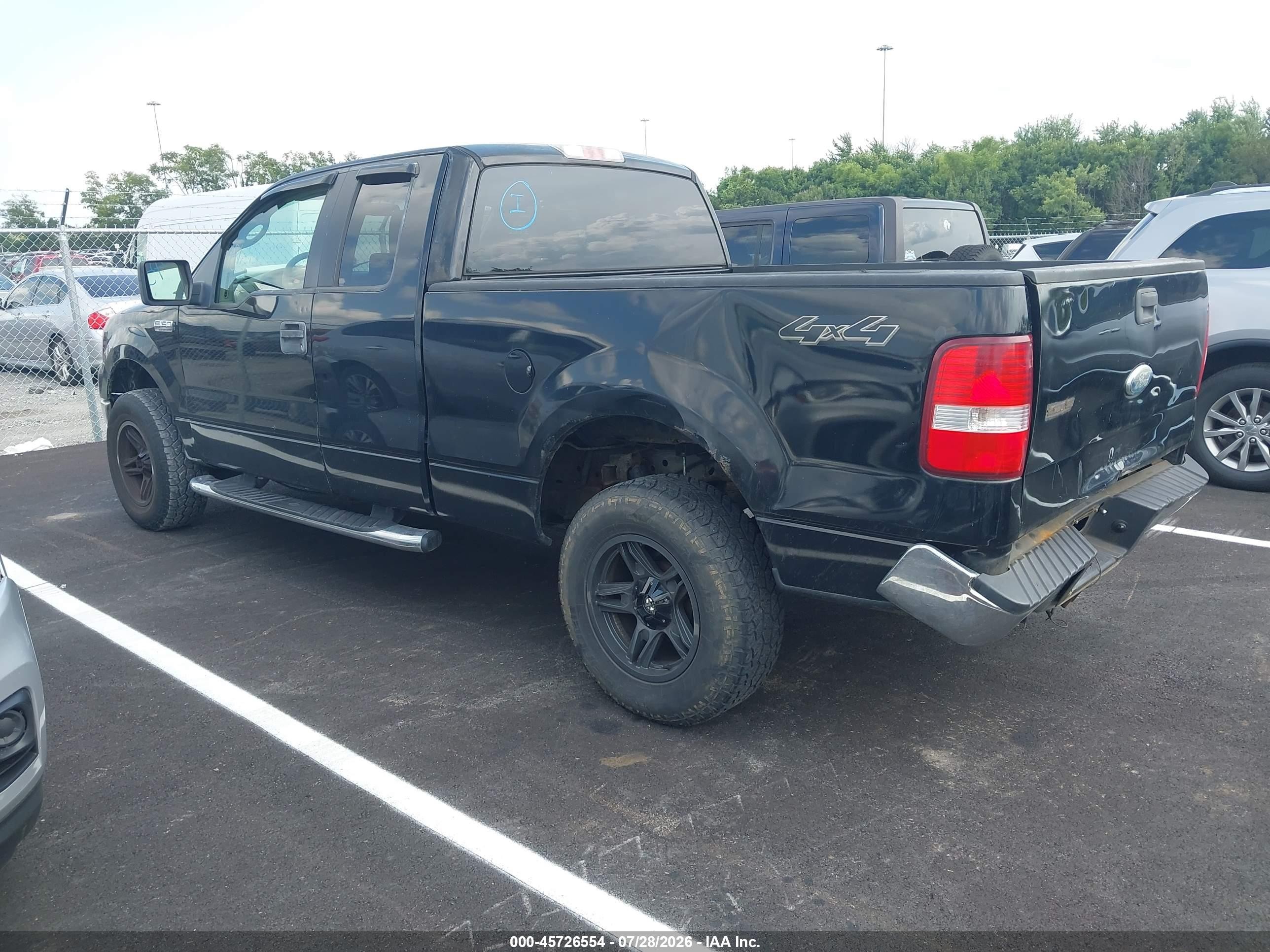2006 Ford F-150 Fx4/lariat/xl/xlt Black vin: 1FTPX14536KC01331