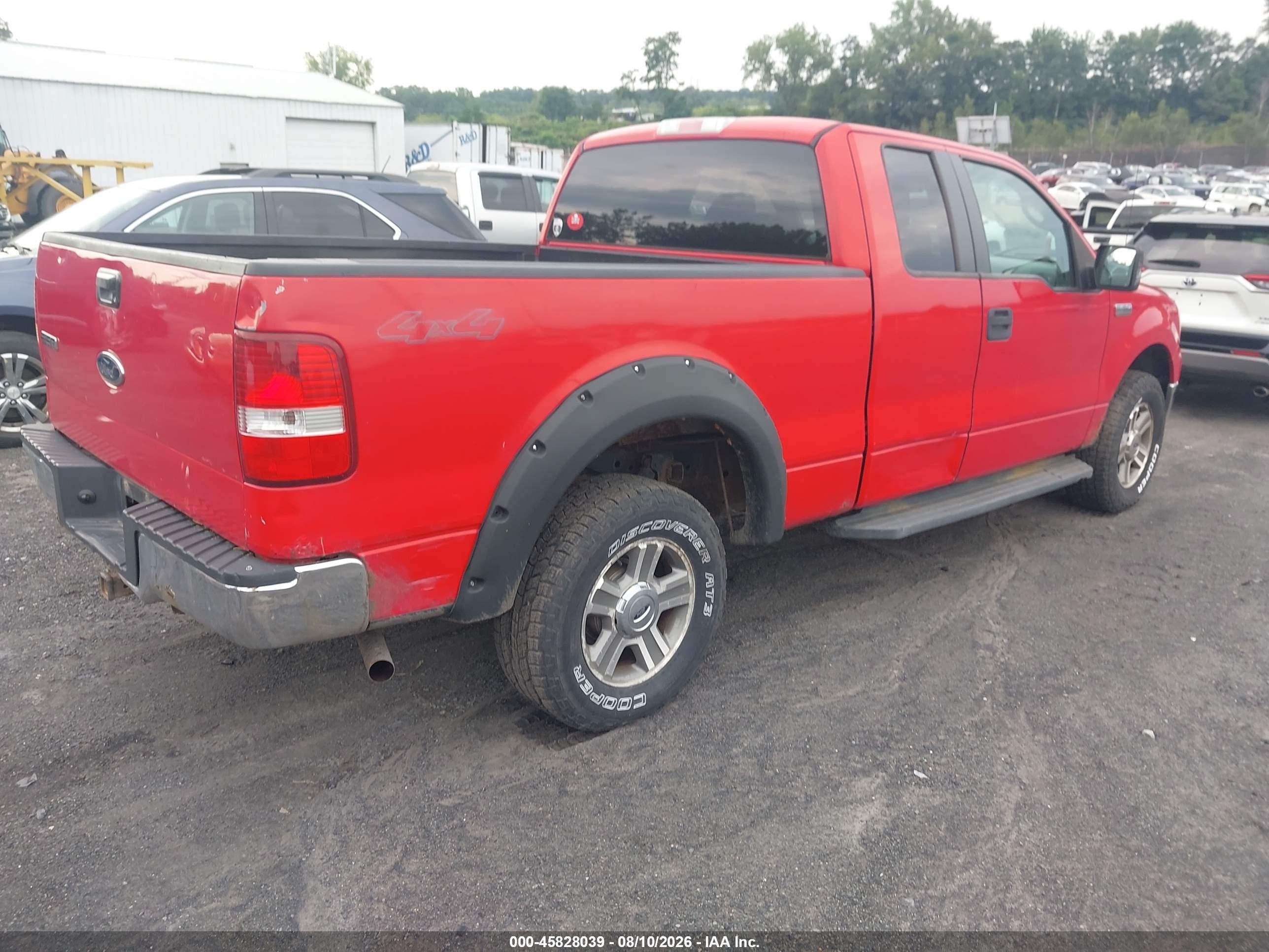 2007 Ford F-150 Fx4/lariat/xl/xlt Red vin: 1FTPX14537FA64157