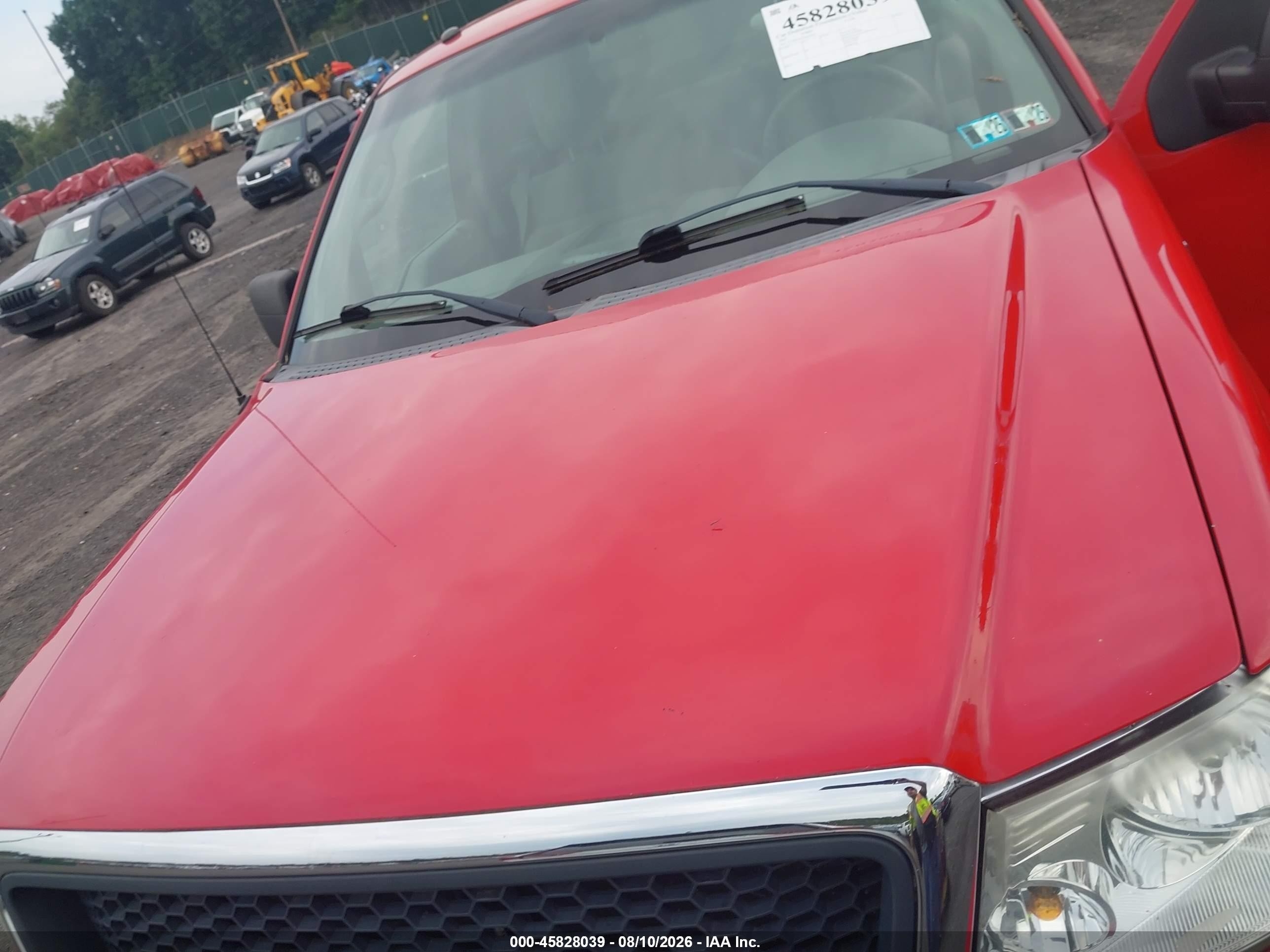 2007 Ford F-150 Fx4/lariat/xl/xlt Red vin: 1FTPX14537FA64157