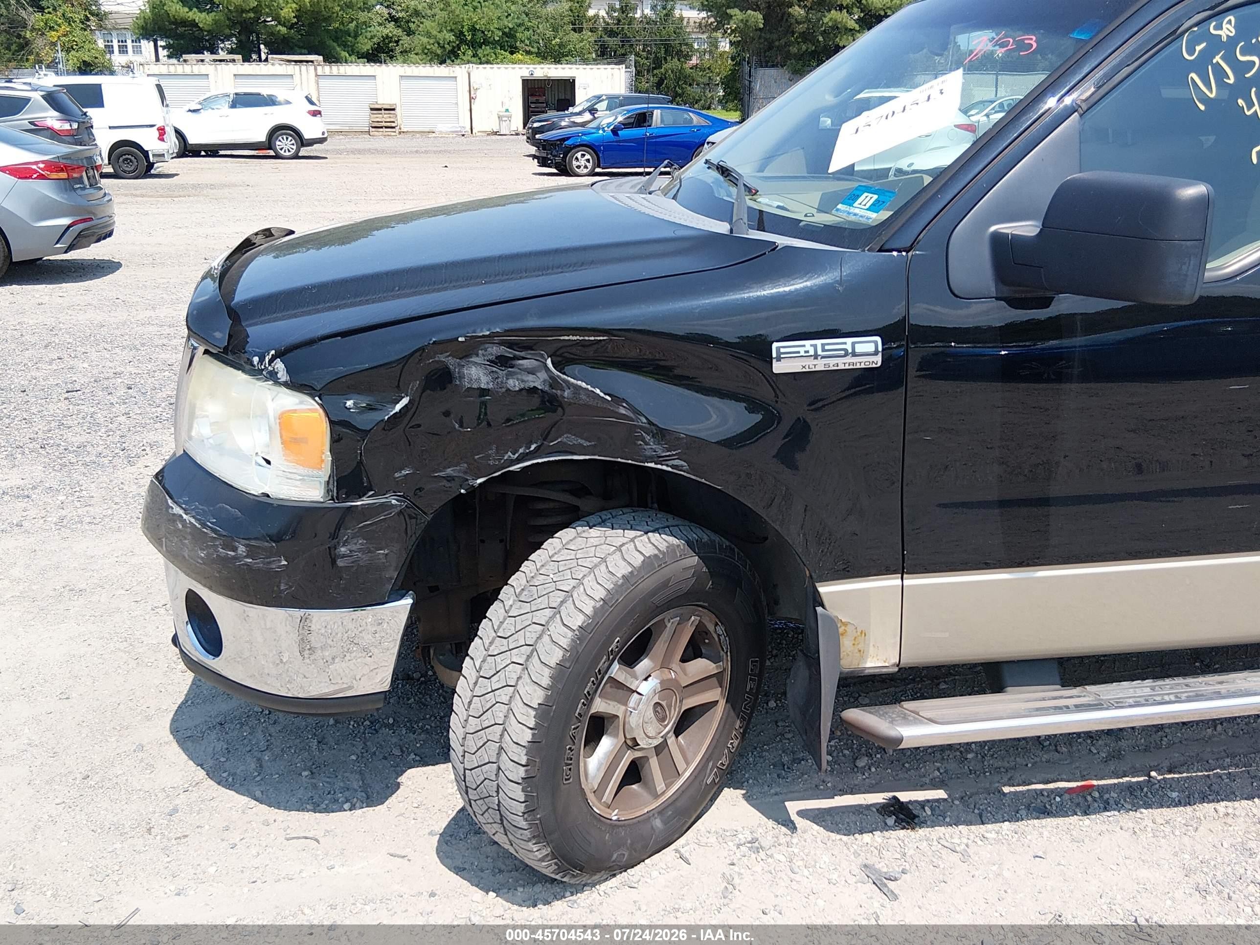 2008 Ford F-150 60th Anniversary/fx4/lariat/xl/xlt Black vin: 1FTPX14538FA35064