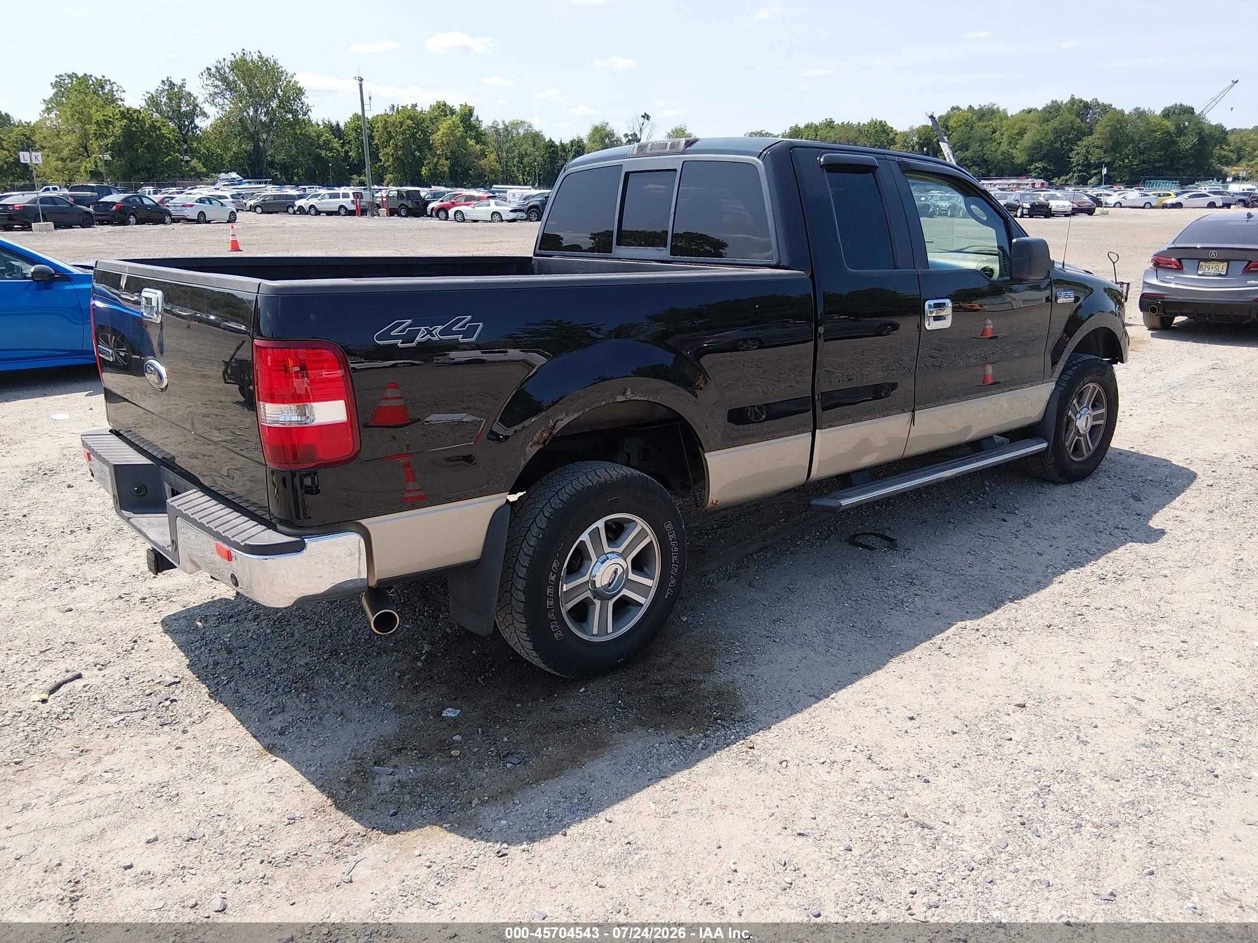 2008 Ford F-150 60th Anniversary/fx4/lariat/xl/xlt Black vin: 1FTPX14538FA35064