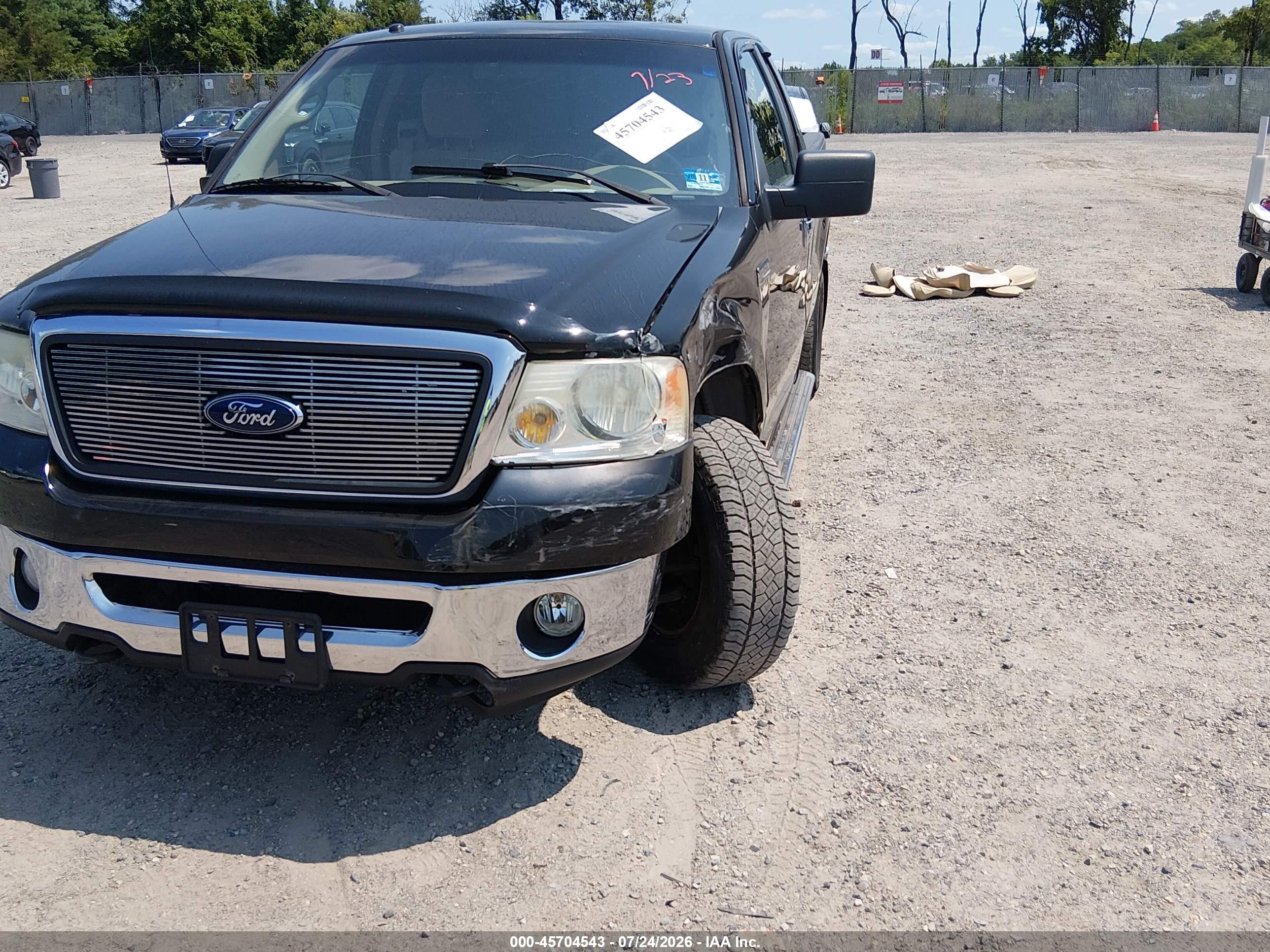 2008 Ford F-150 60th Anniversary/fx4/lariat/xl/xlt Black vin: 1FTPX14538FA35064