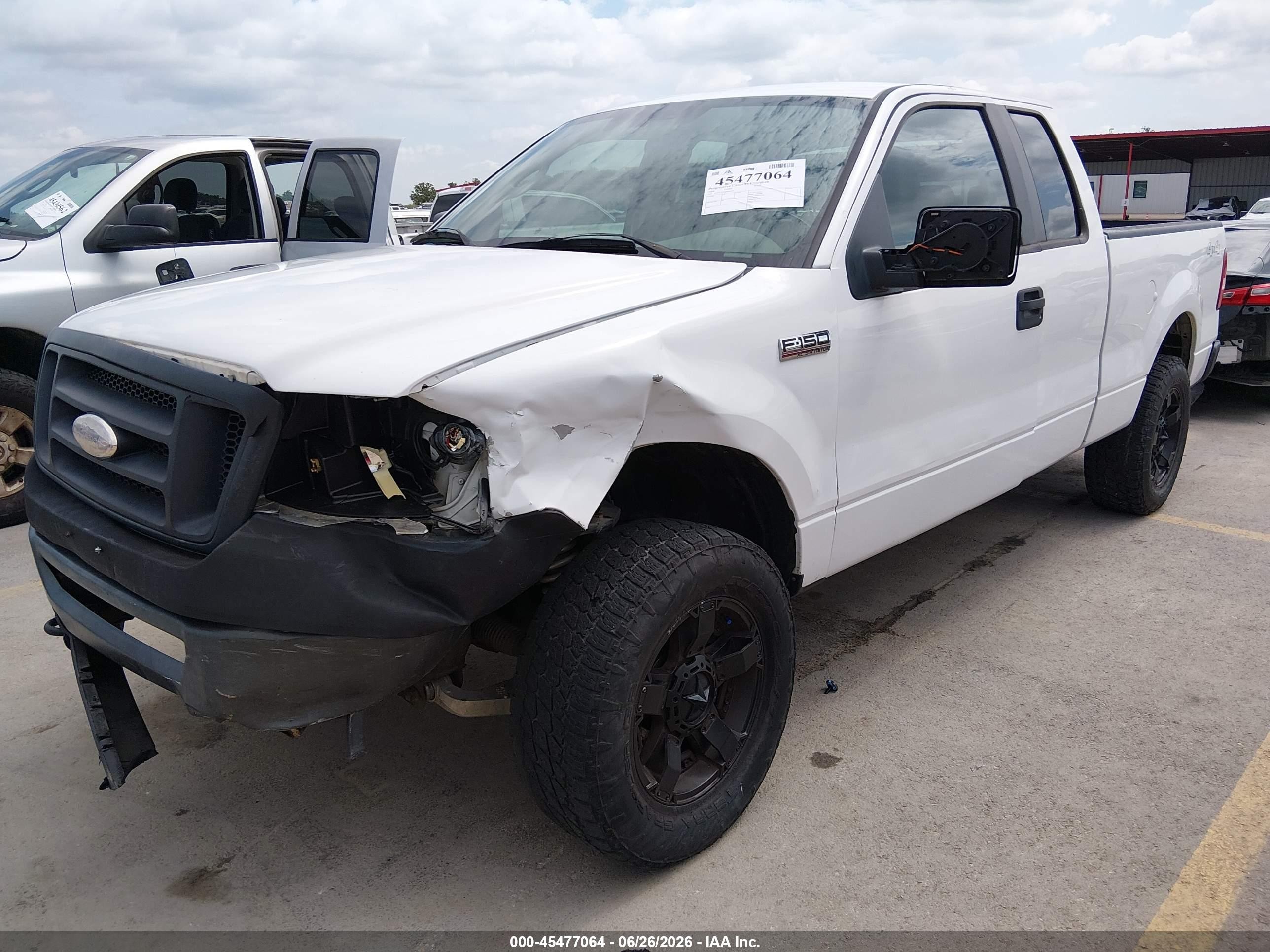 2008 Ford F-150 Xl White vin: 1FTPX14538FB54197