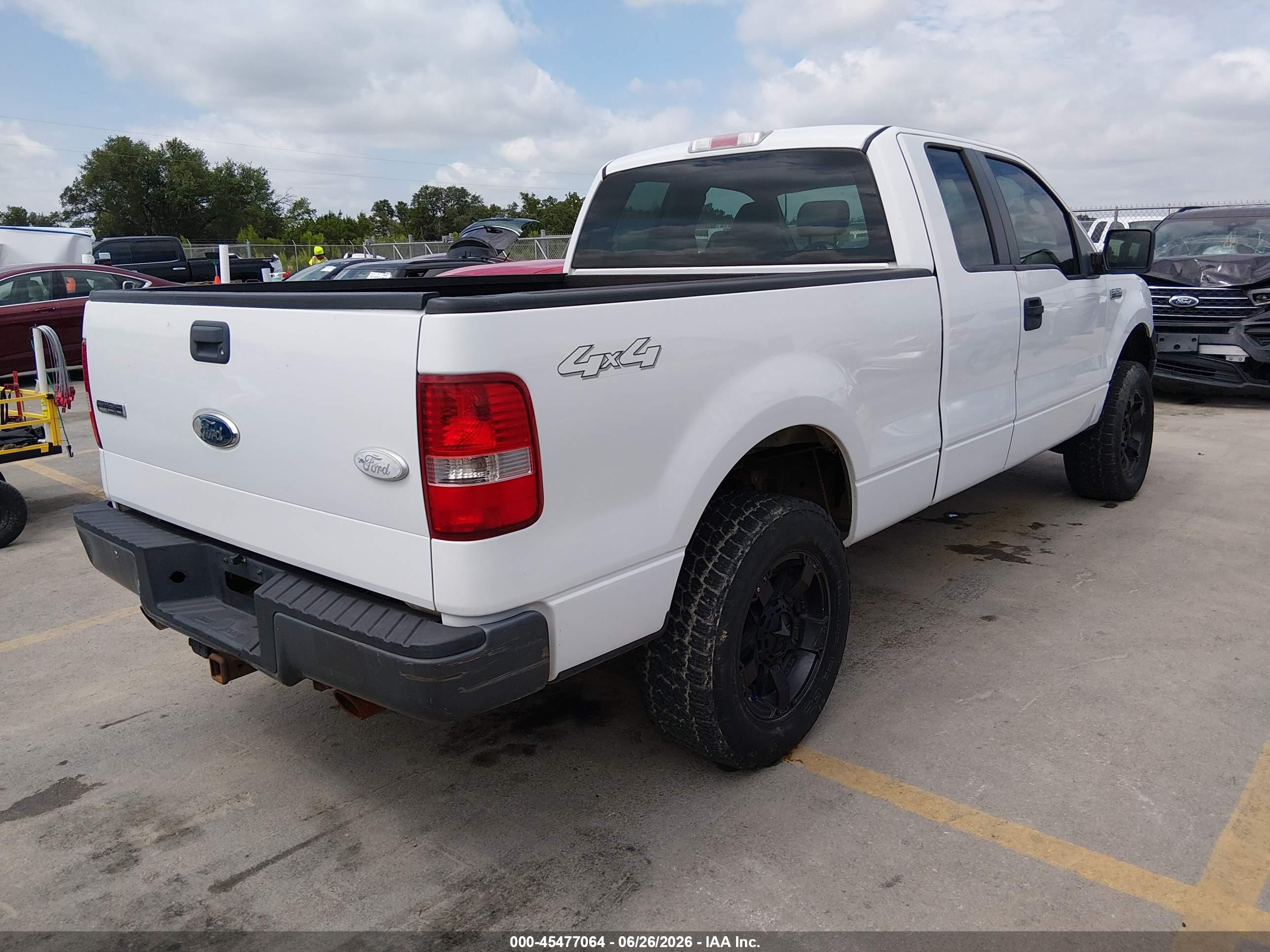 2008 Ford F-150 Xl White vin: 1FTPX14538FB54197