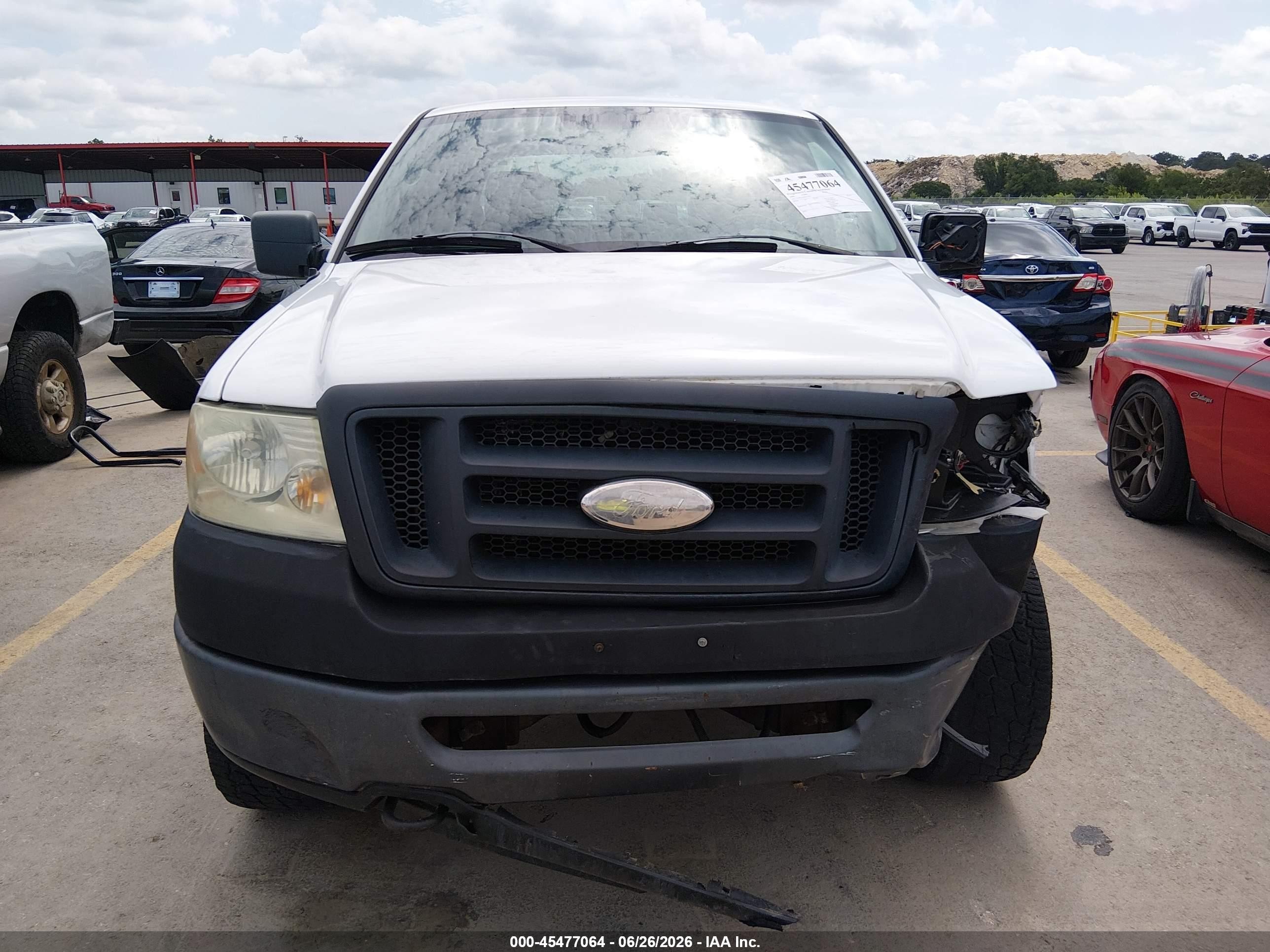2008 Ford F-150 Xl White vin: 1FTPX14538FB54197