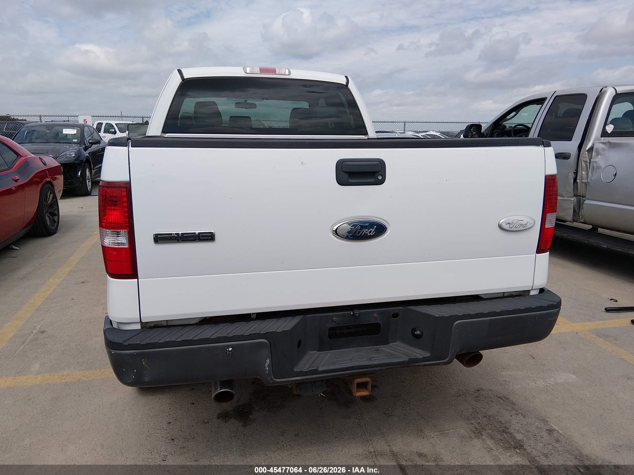 2008 Ford F-150 Xl White vin: 1FTPX14538FB54197