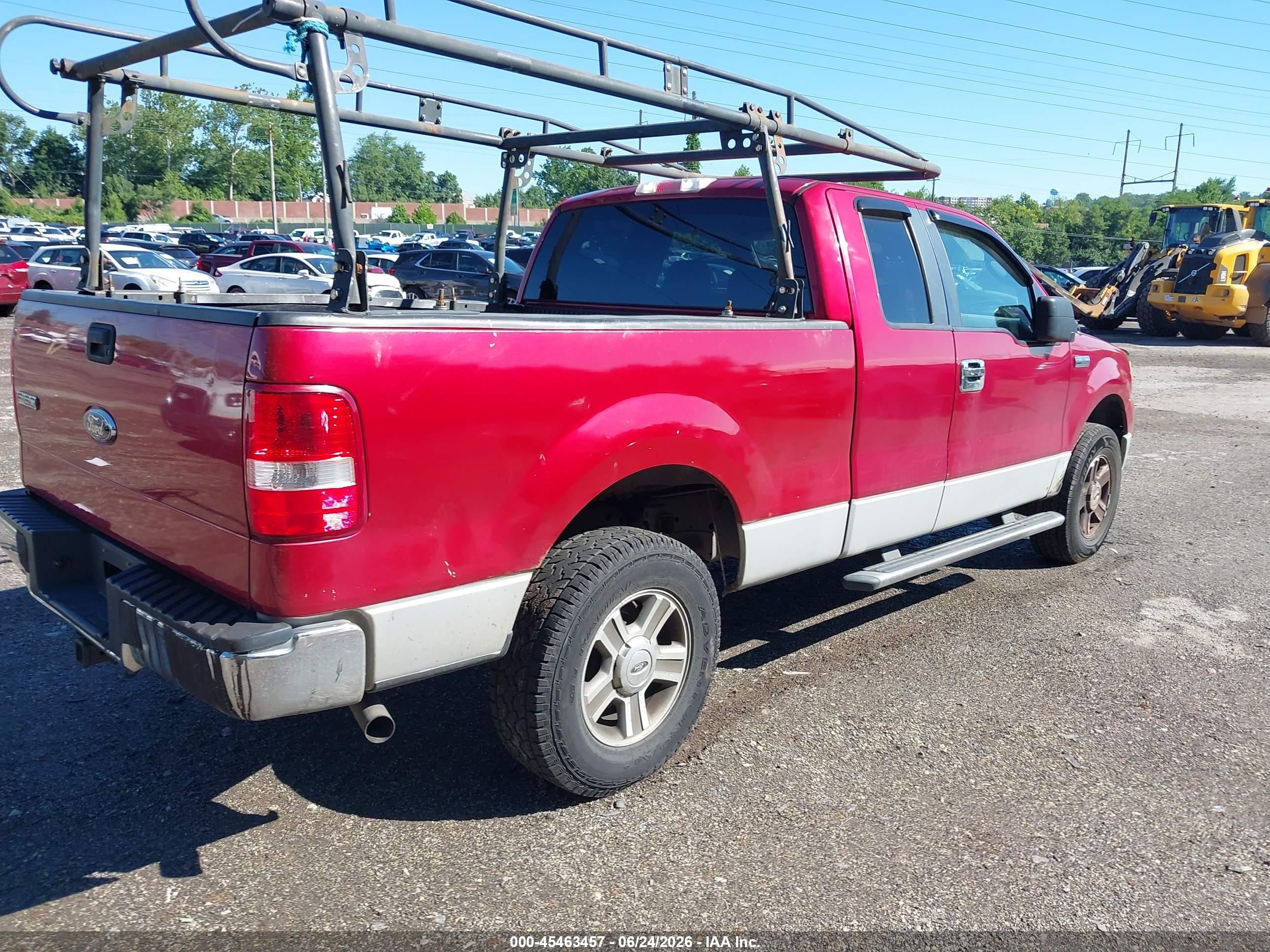 2008 Ford F-150 Xlt Red vin: 1FTPX14538FB61232