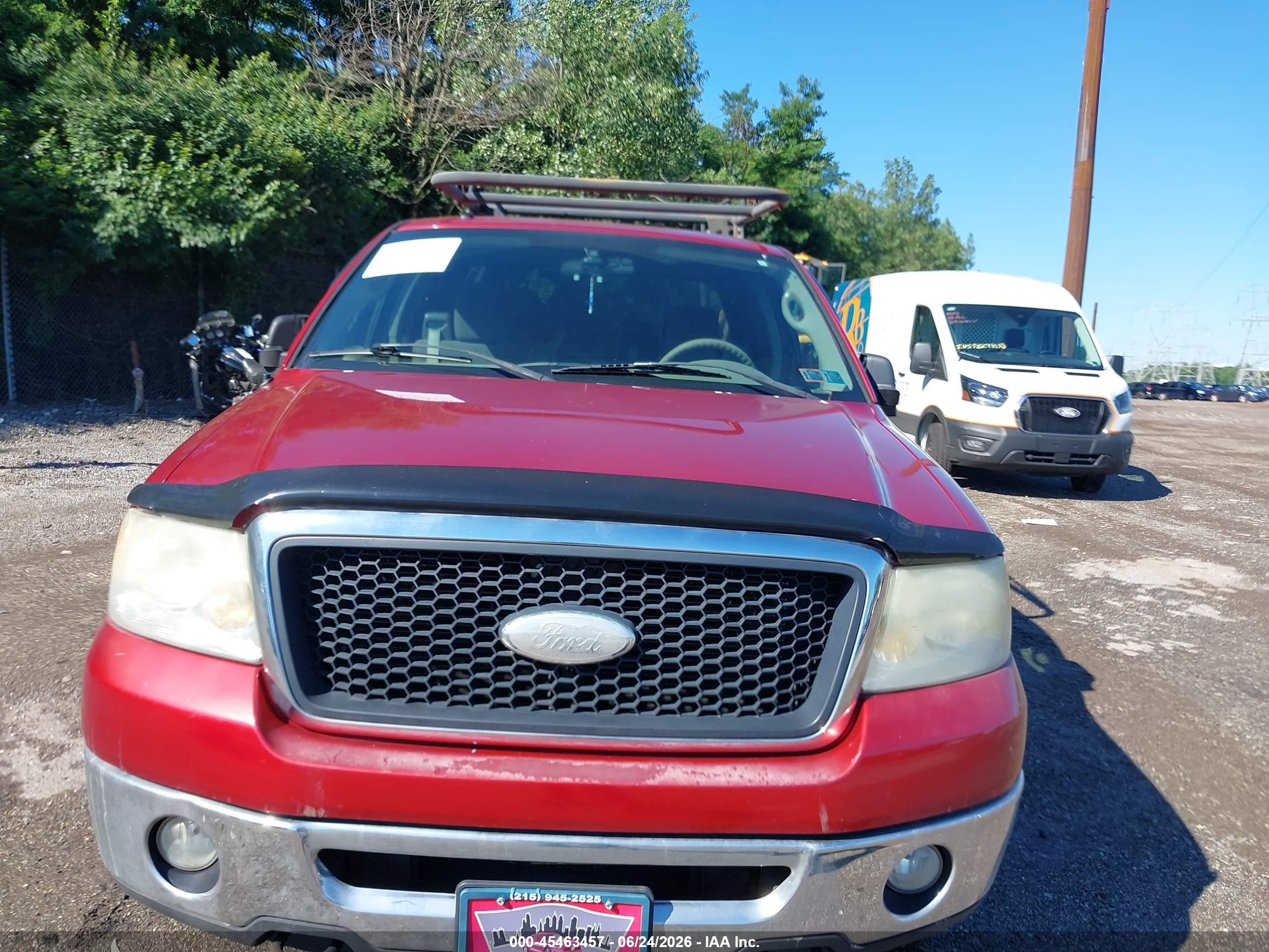 2008 Ford F-150 Xlt Red vin: 1FTPX14538FB61232