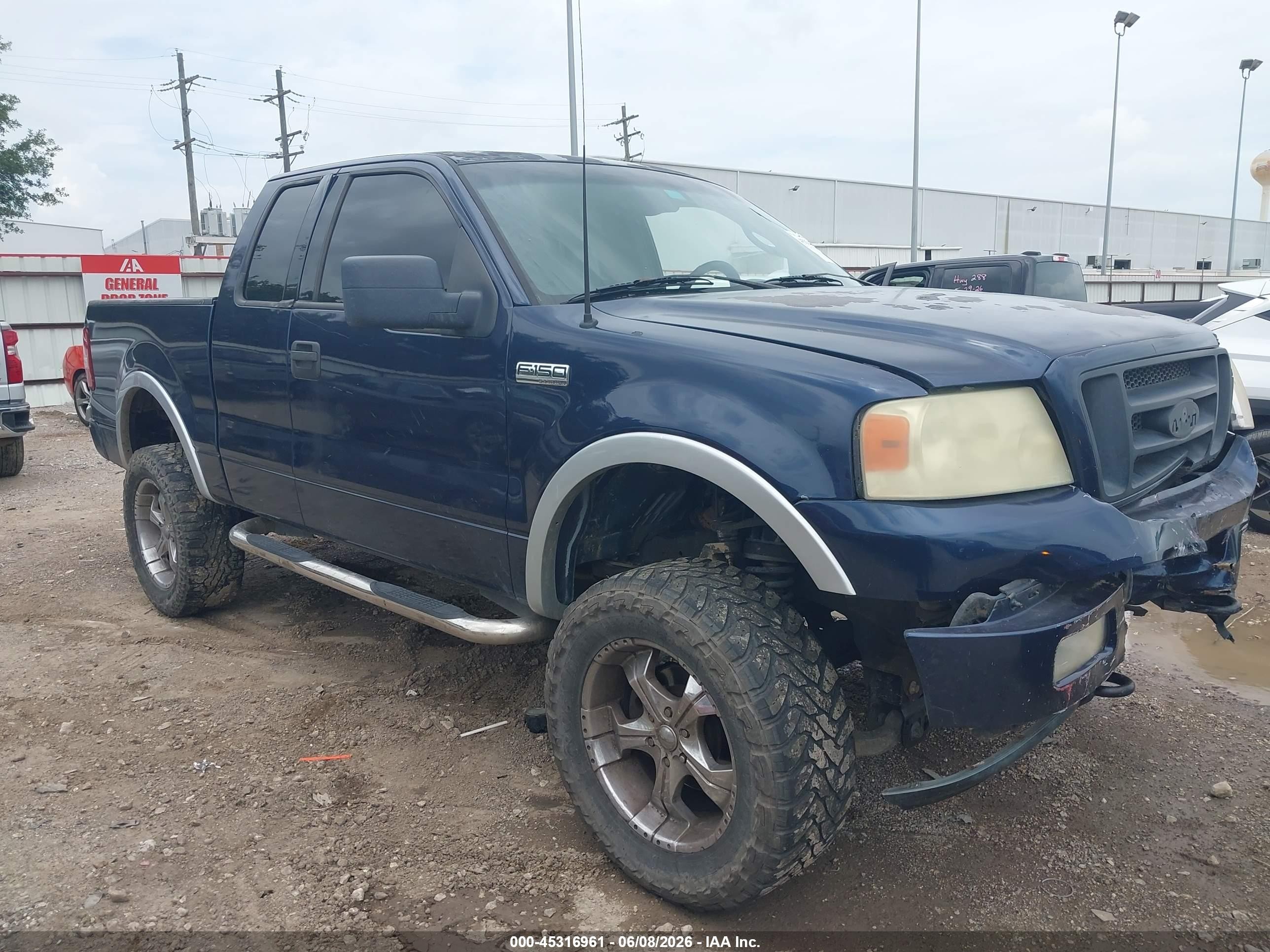 2004 Ford F-150 Fx4/lariat/xl/xlt Blue vin: 1FTPX14544KA02270