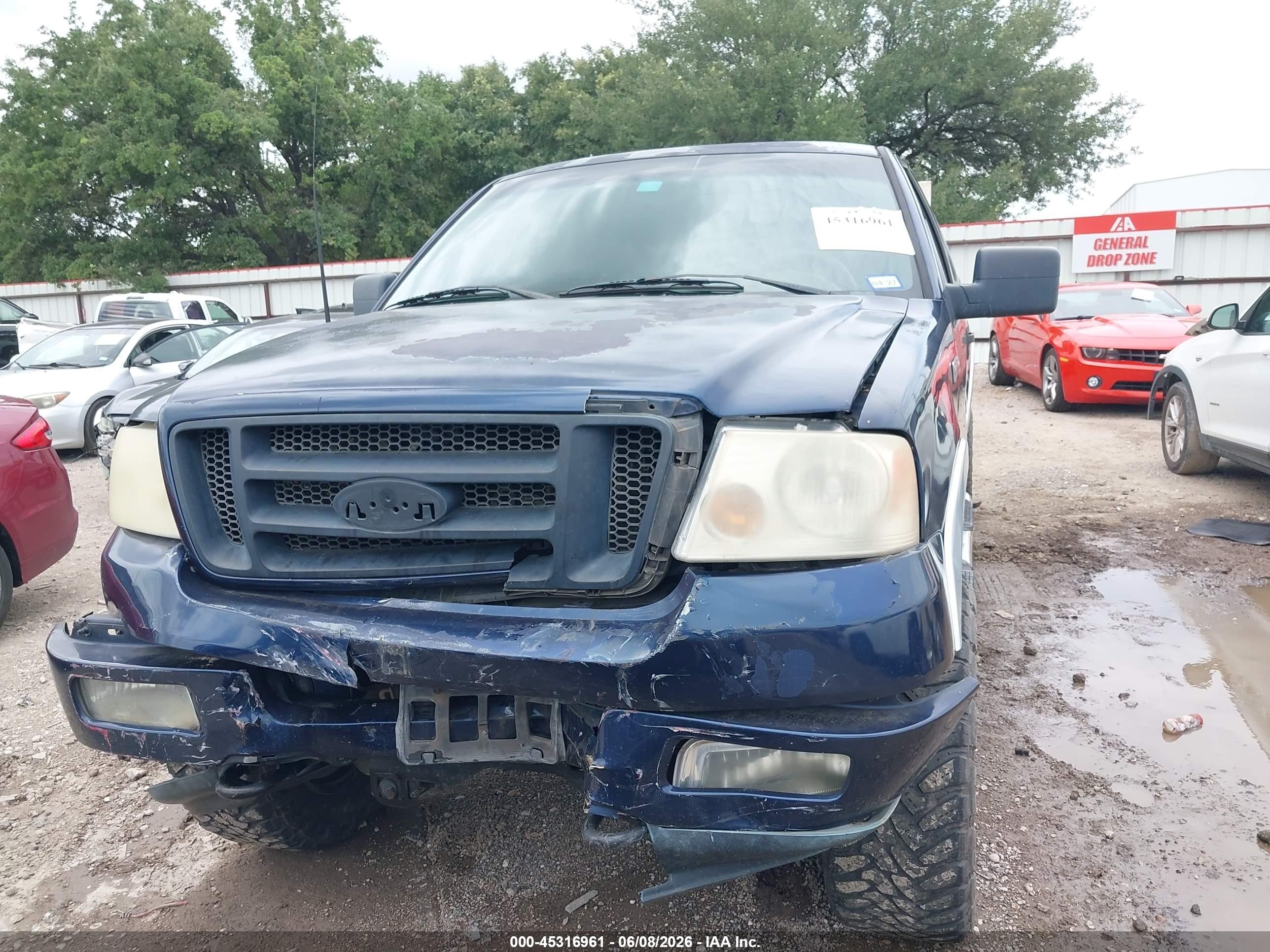 2004 Ford F-150 Fx4/lariat/xl/xlt Blue vin: 1FTPX14544KA02270