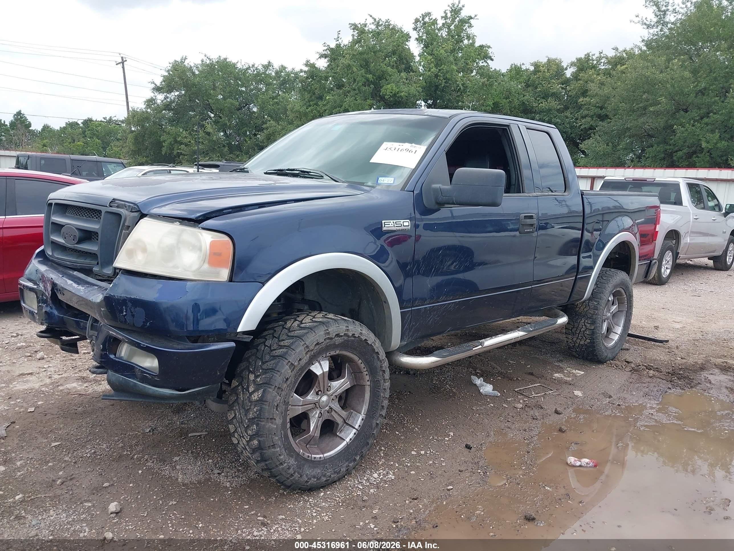 2004 Ford F-150 Fx4/lariat/xl/xlt Blue vin: 1FTPX14544KA02270