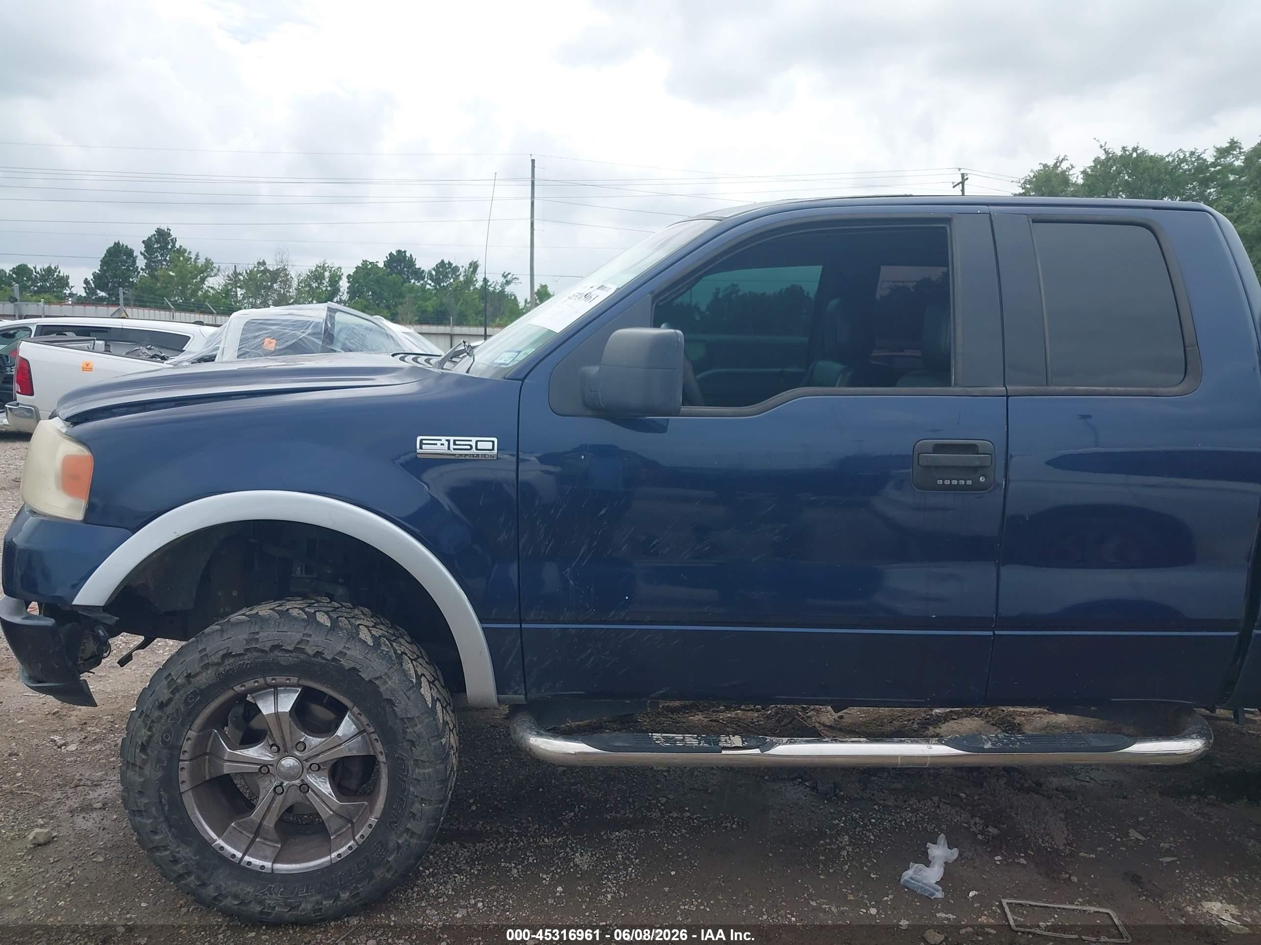 2004 Ford F-150 Fx4/lariat/xl/xlt Blue vin: 1FTPX14544KA02270