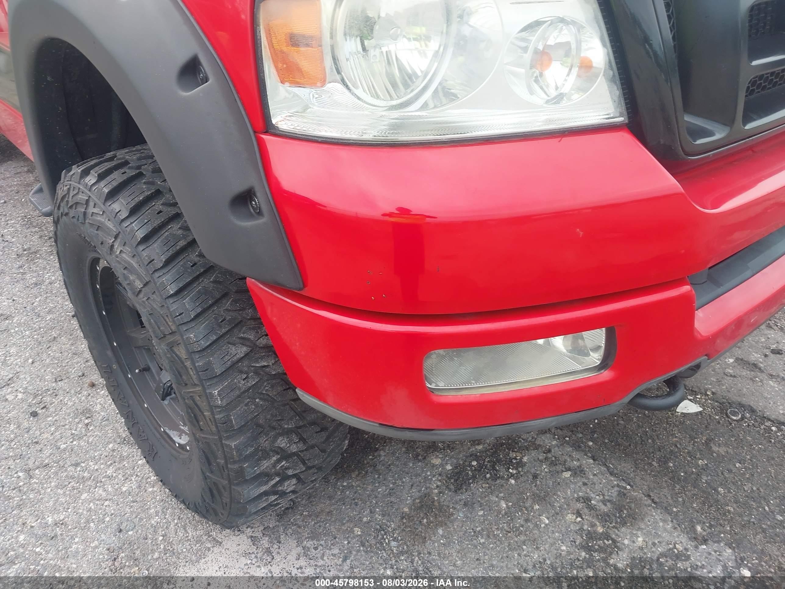 2004 Ford F-150 Fx4/lariat/xl/xlt Red vin: 1FTPX14544NA70793