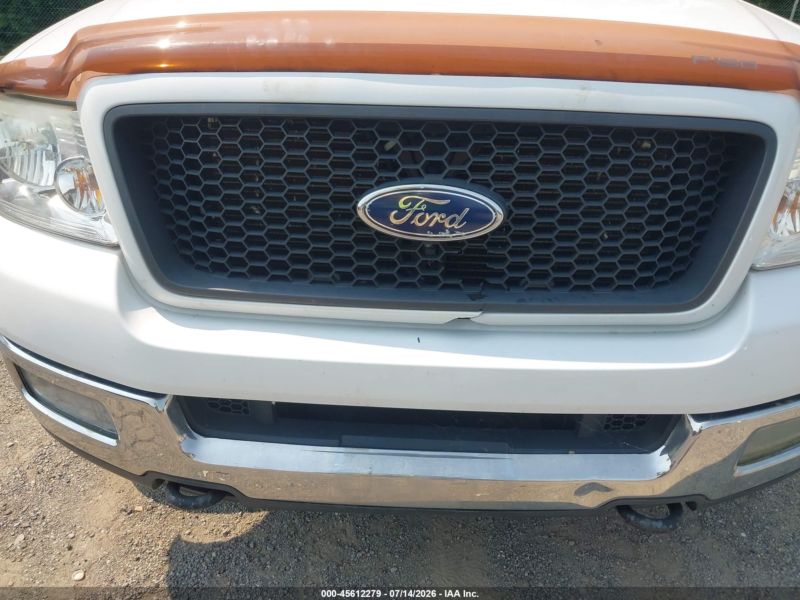 2004 Ford F-150 Fx4/lariat/xl/xlt White vin: 1FTPX14544NB24979