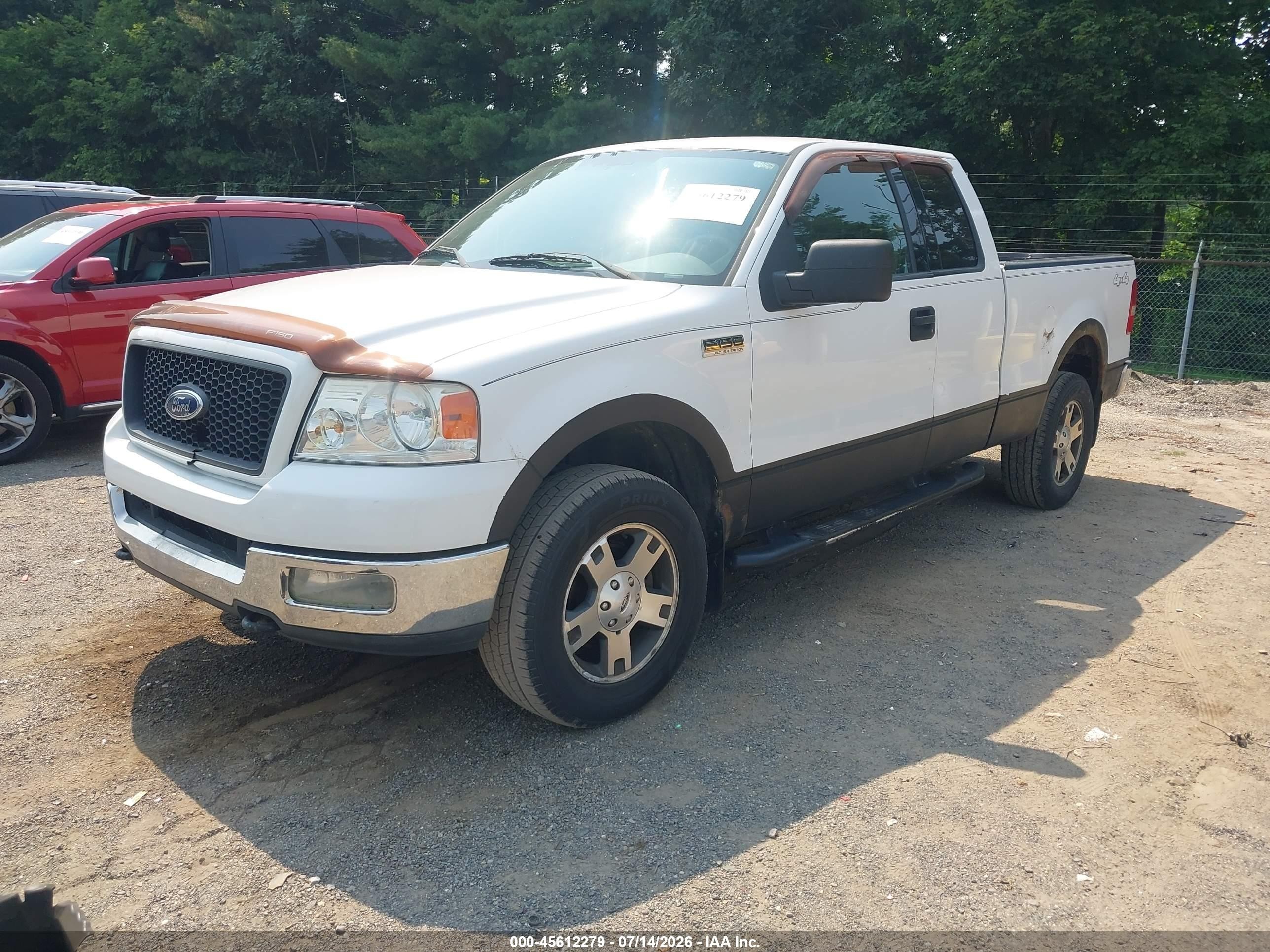 2004 Ford F-150 Fx4/lariat/xl/xlt White vin: 1FTPX14544NB24979