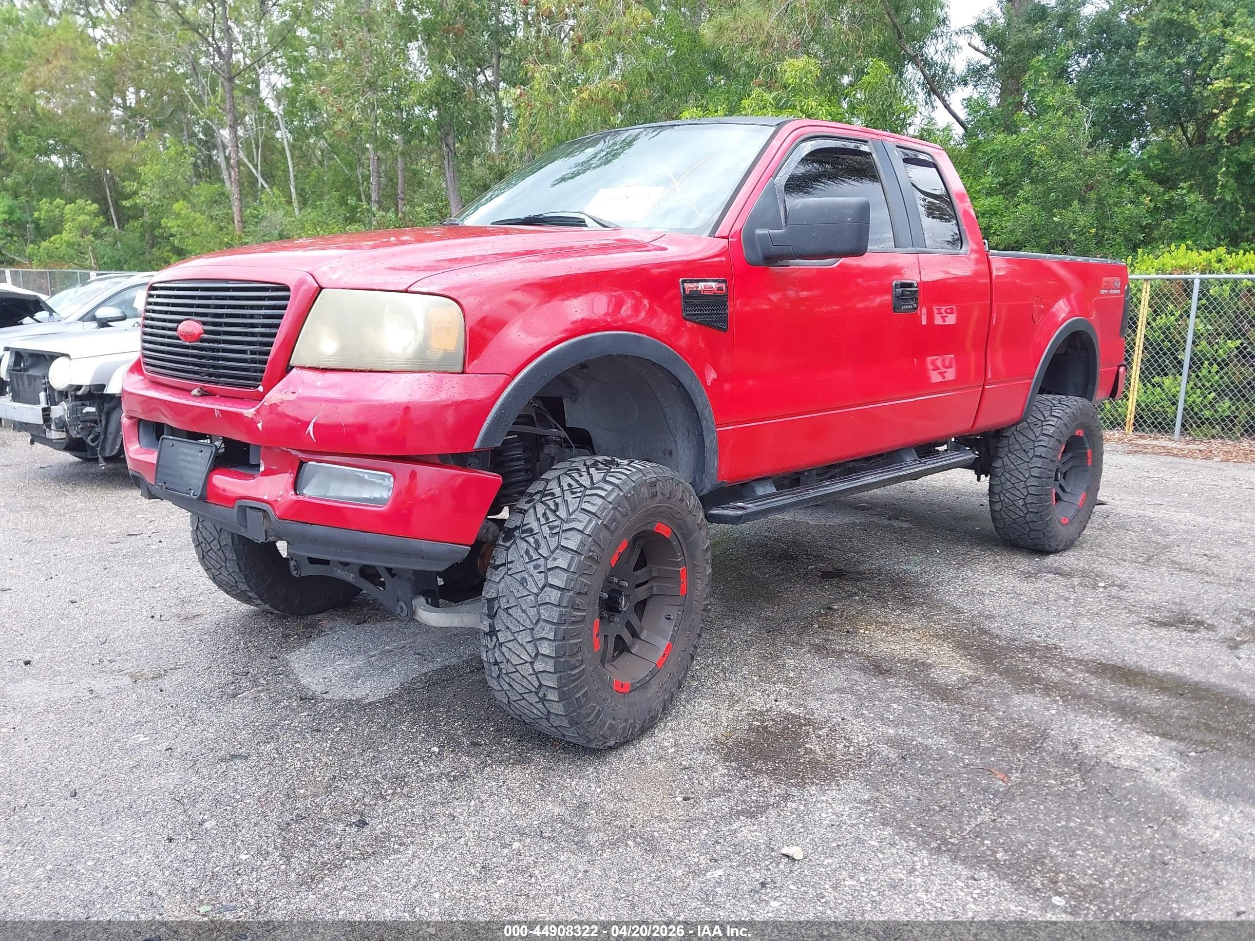 2005 Ford F-150 Fx4/lariat/xl/xlt Красный vin: 1FTPX14545FA62446