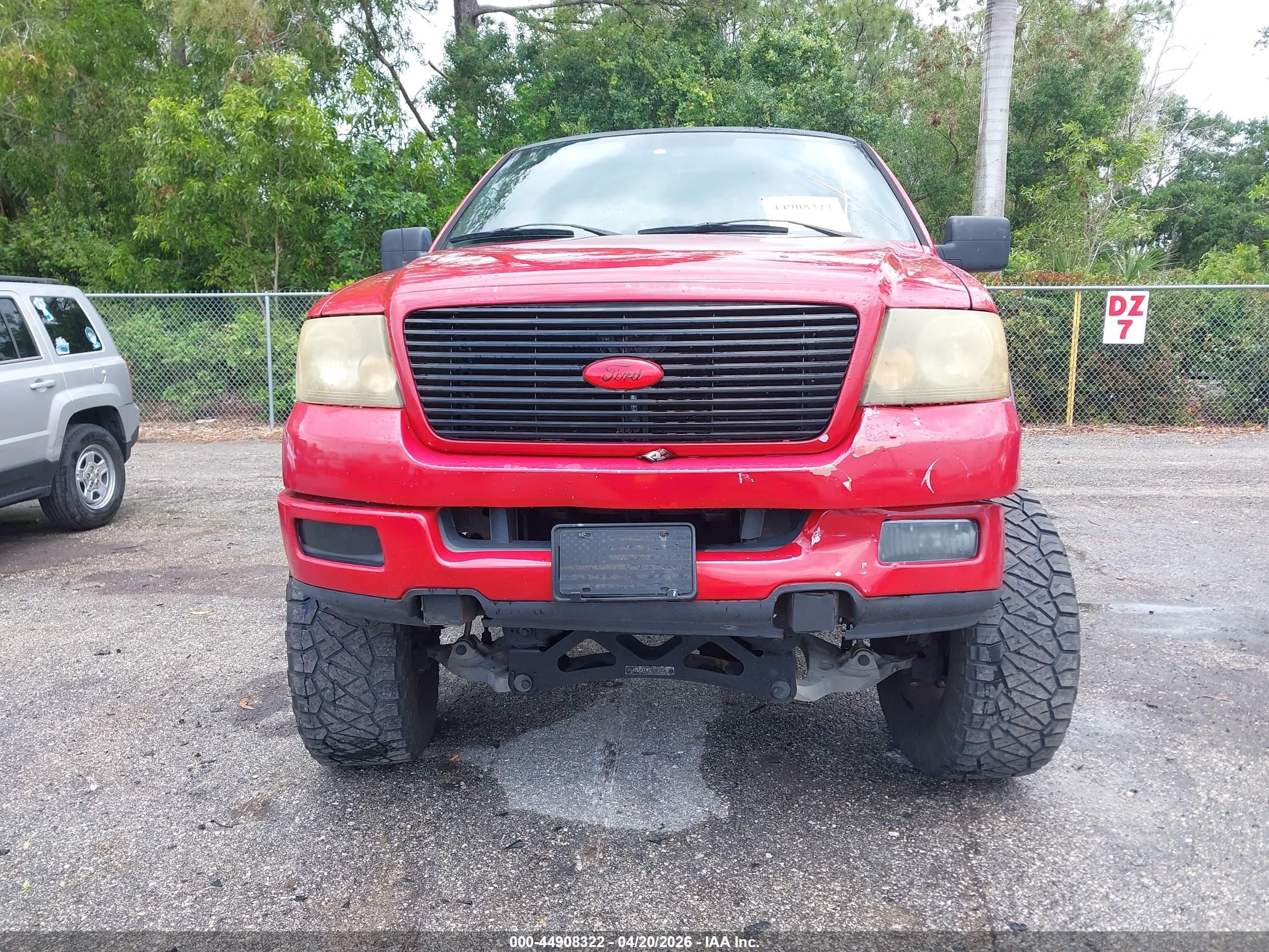 2005 Ford F-150 Fx4/lariat/xl/xlt Красный vin: 1FTPX14545FA62446