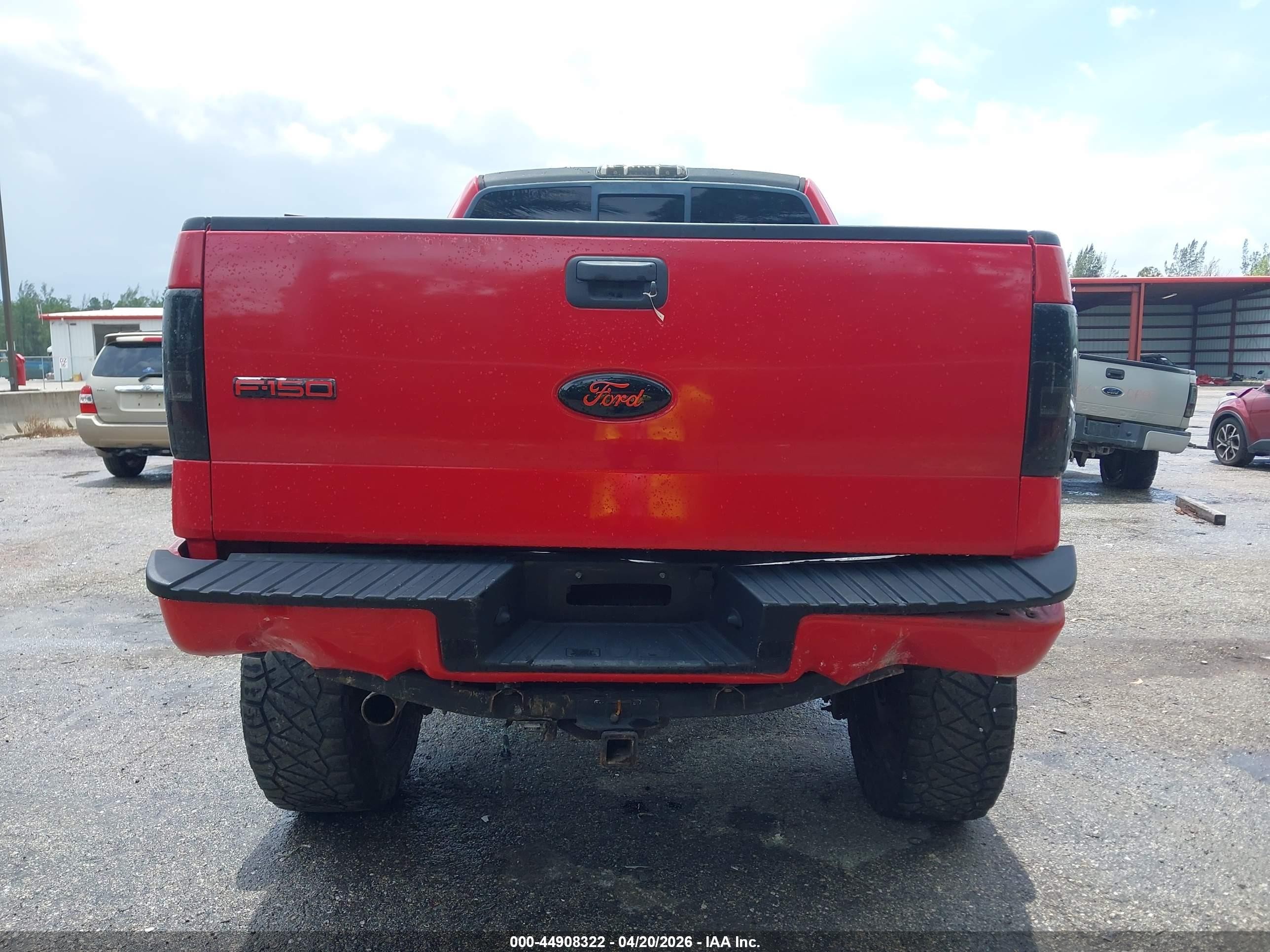2005 Ford F-150 Fx4/lariat/xl/xlt Красный vin: 1FTPX14545FA62446