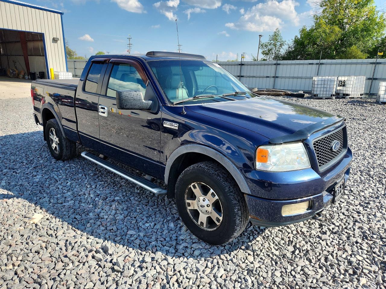 2005 Ford F150 Blue vin: 1FTPX14545NB06595