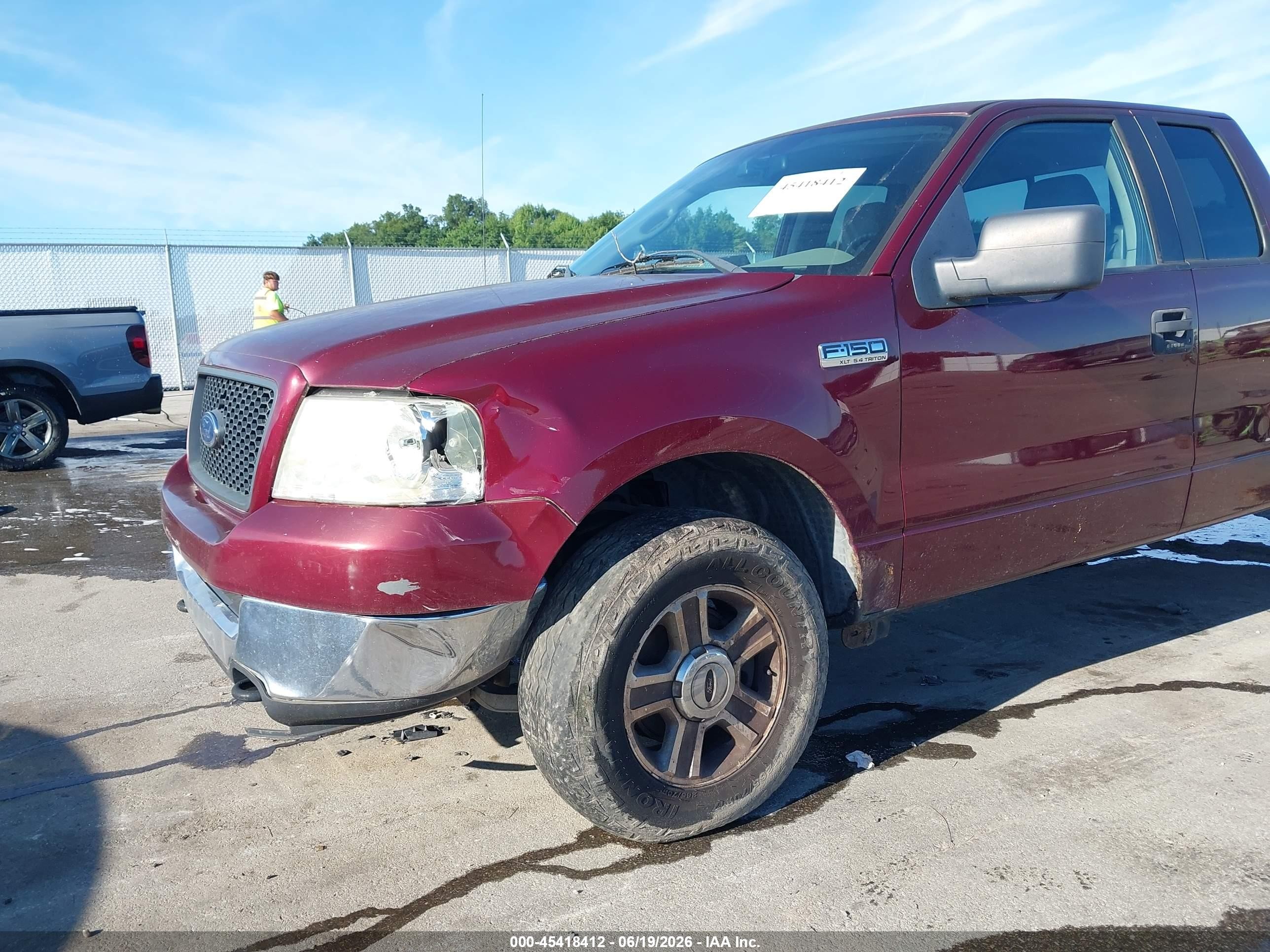 2005 Ford F-150 Fx4/lariat/xl/xlt Maroon vin: 1FTPX14545NB37507