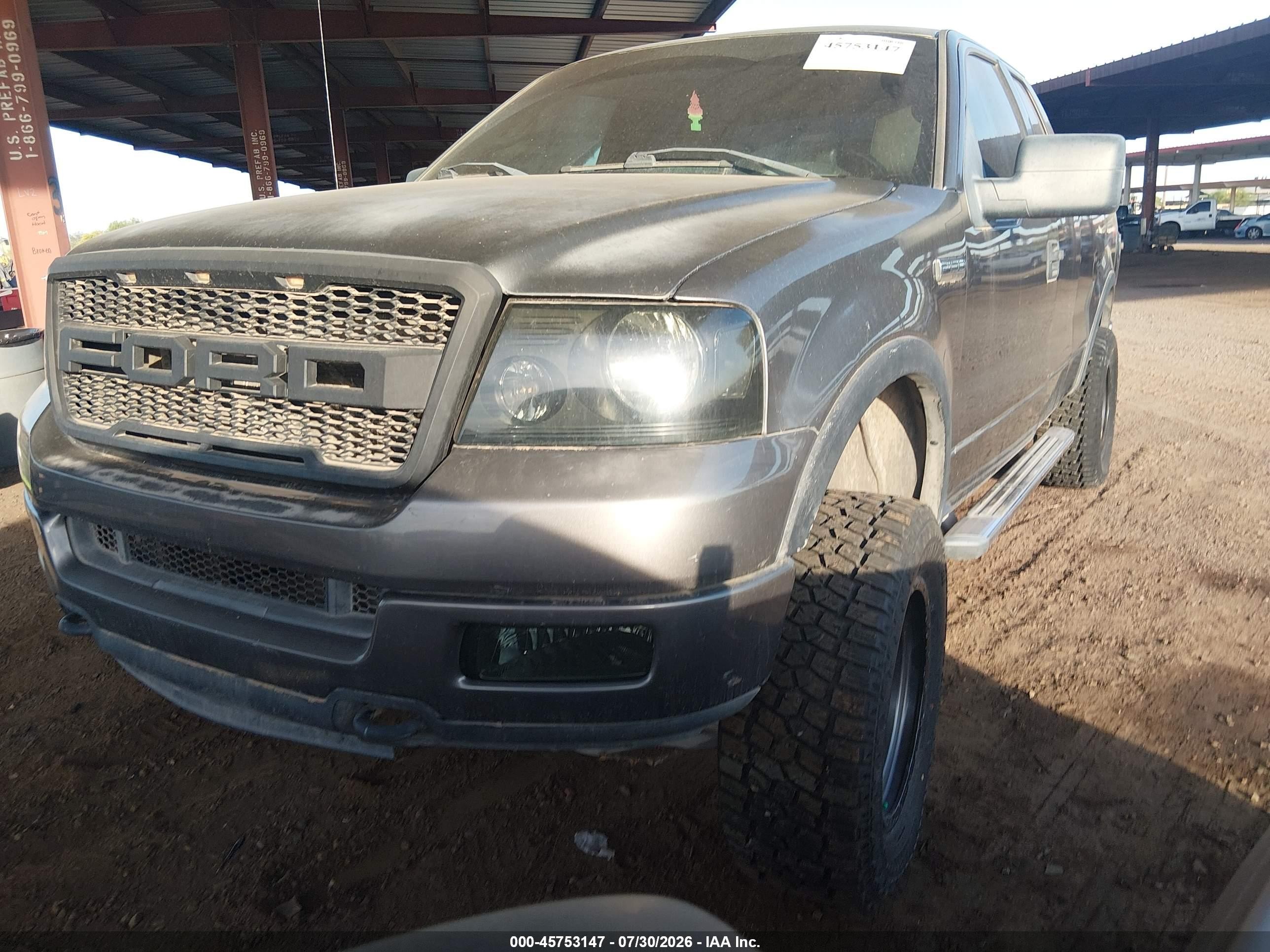 2005 Ford F-150 Fx4/lariat/xl/xlt Gray vin: 1FTPX14545NB58129