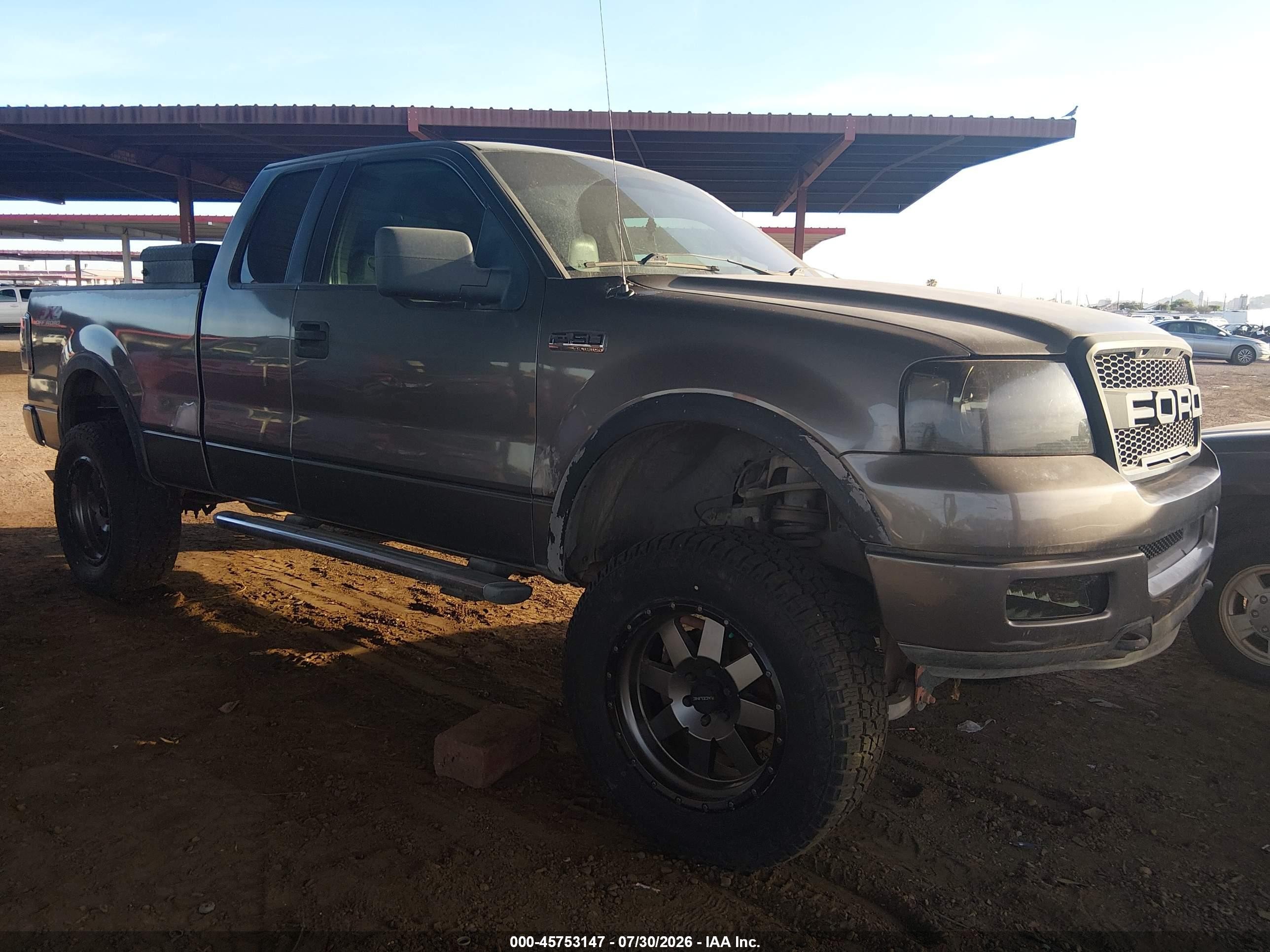 2005 Ford F-150 Fx4/lariat/xl/xlt Gray vin: 1FTPX14545NB58129