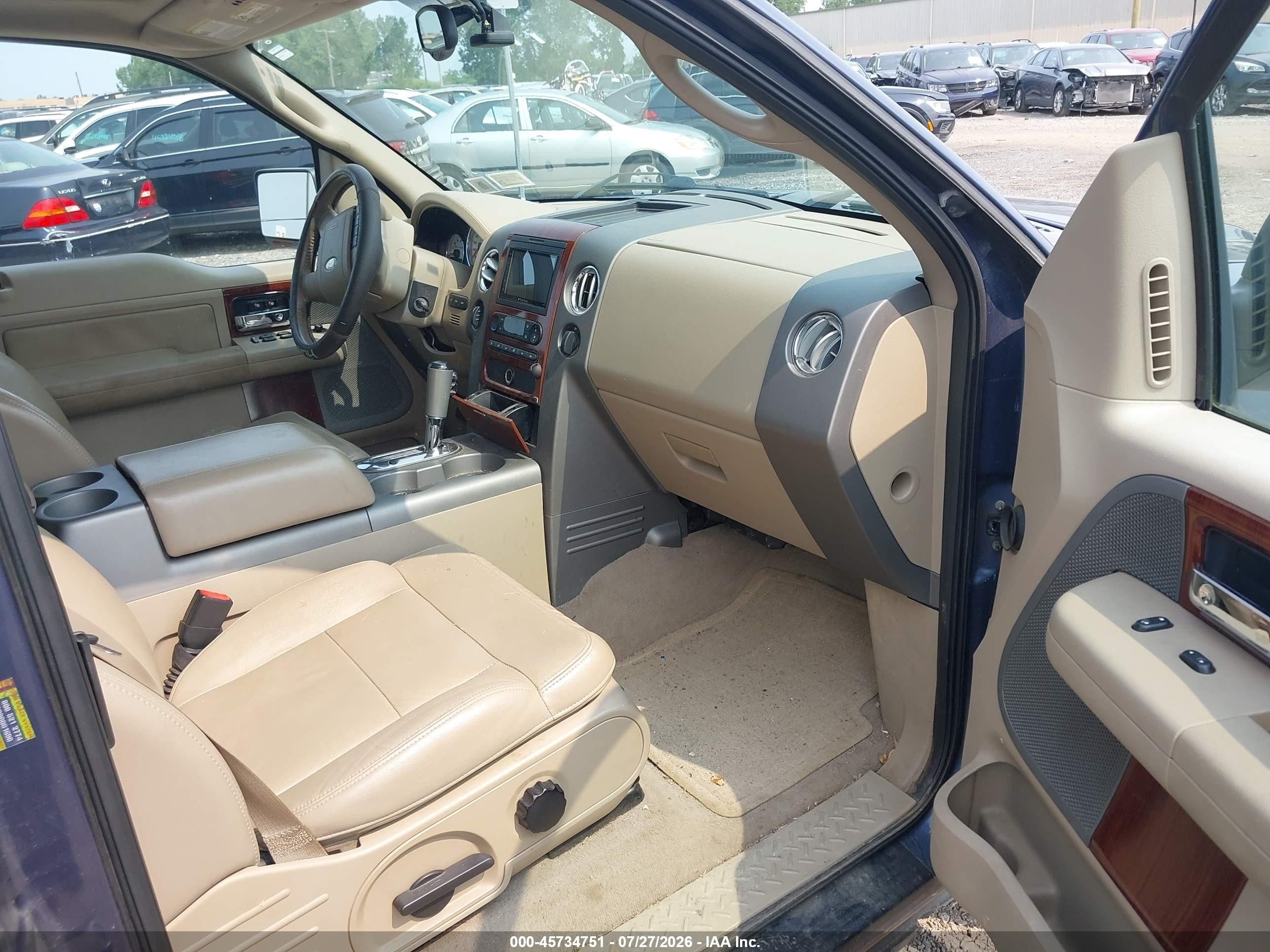 2005 Ford F-150 Fx4/lariat/xl/xlt Blue vin: 1FTPX14545NB75917