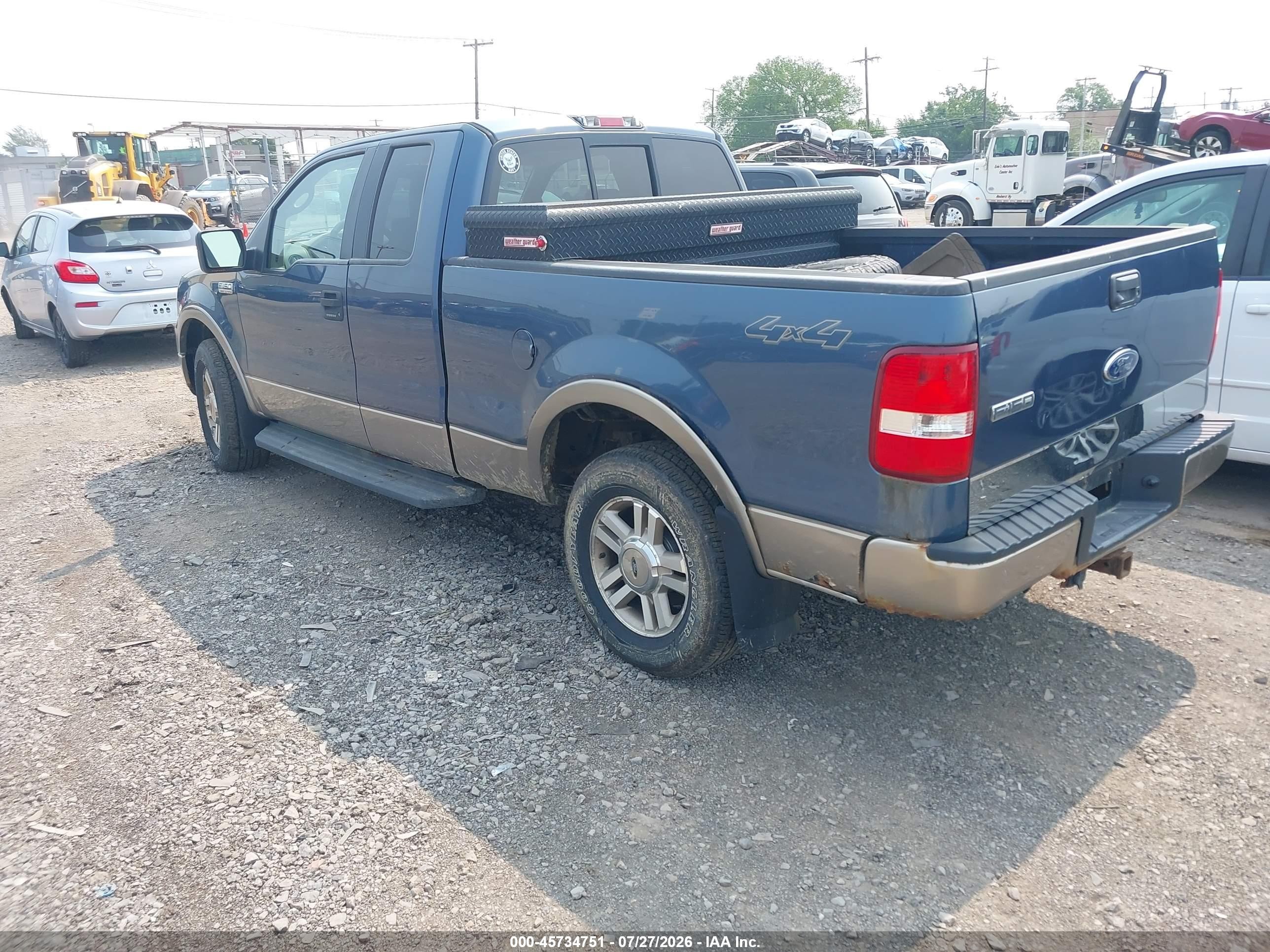 2005 Ford F-150 Fx4/lariat/xl/xlt Blue vin: 1FTPX14545NB75917