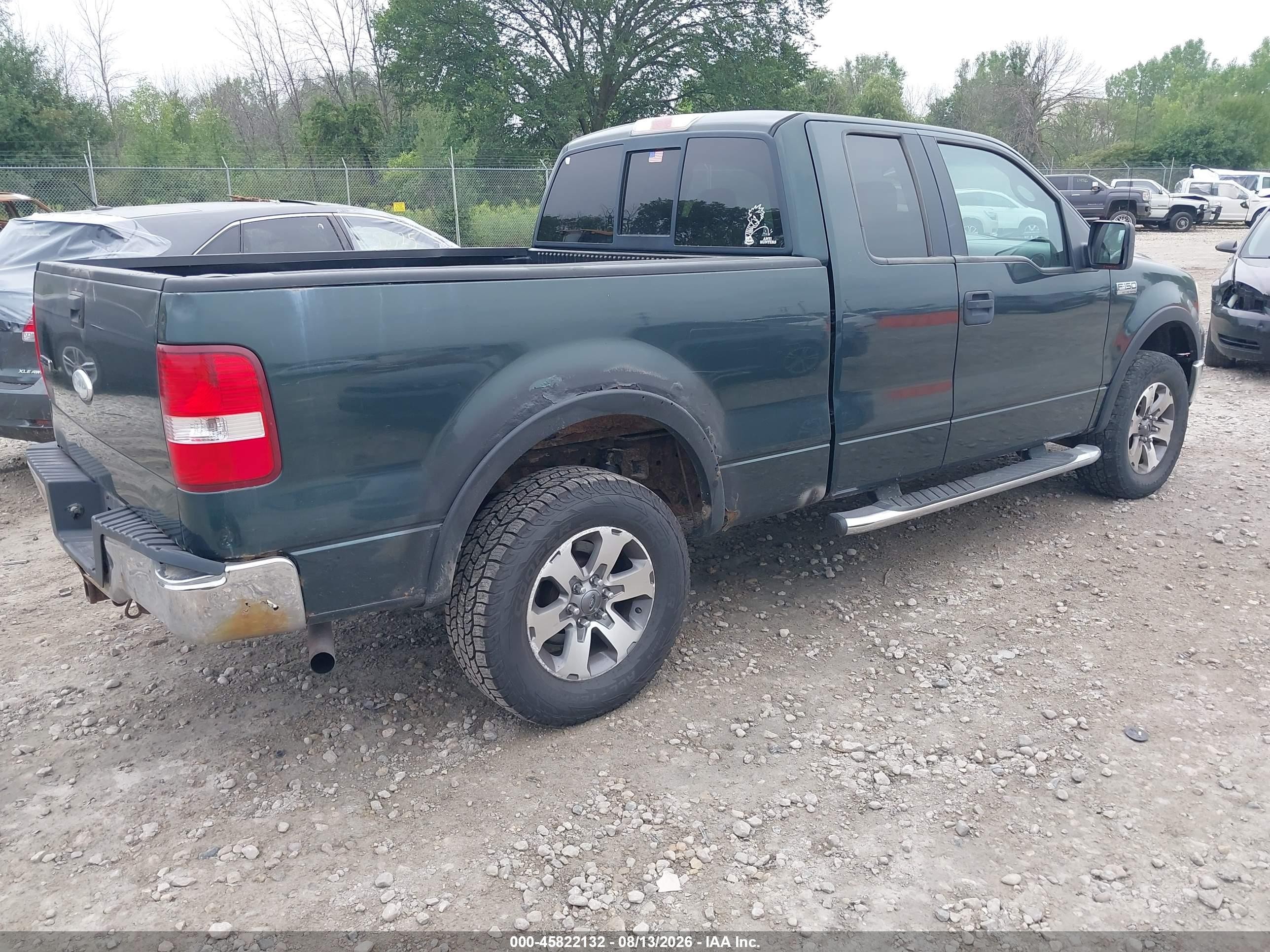 2006 Ford F-150 Fx4/lariat/xl/xlt Green vin: 1FTPX14546FB64850
