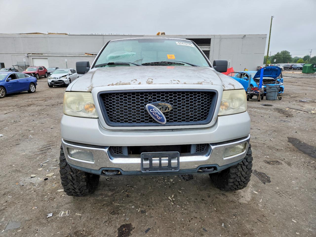 2004 Ford F150 Silver vin: 1FTPX14554FA02691