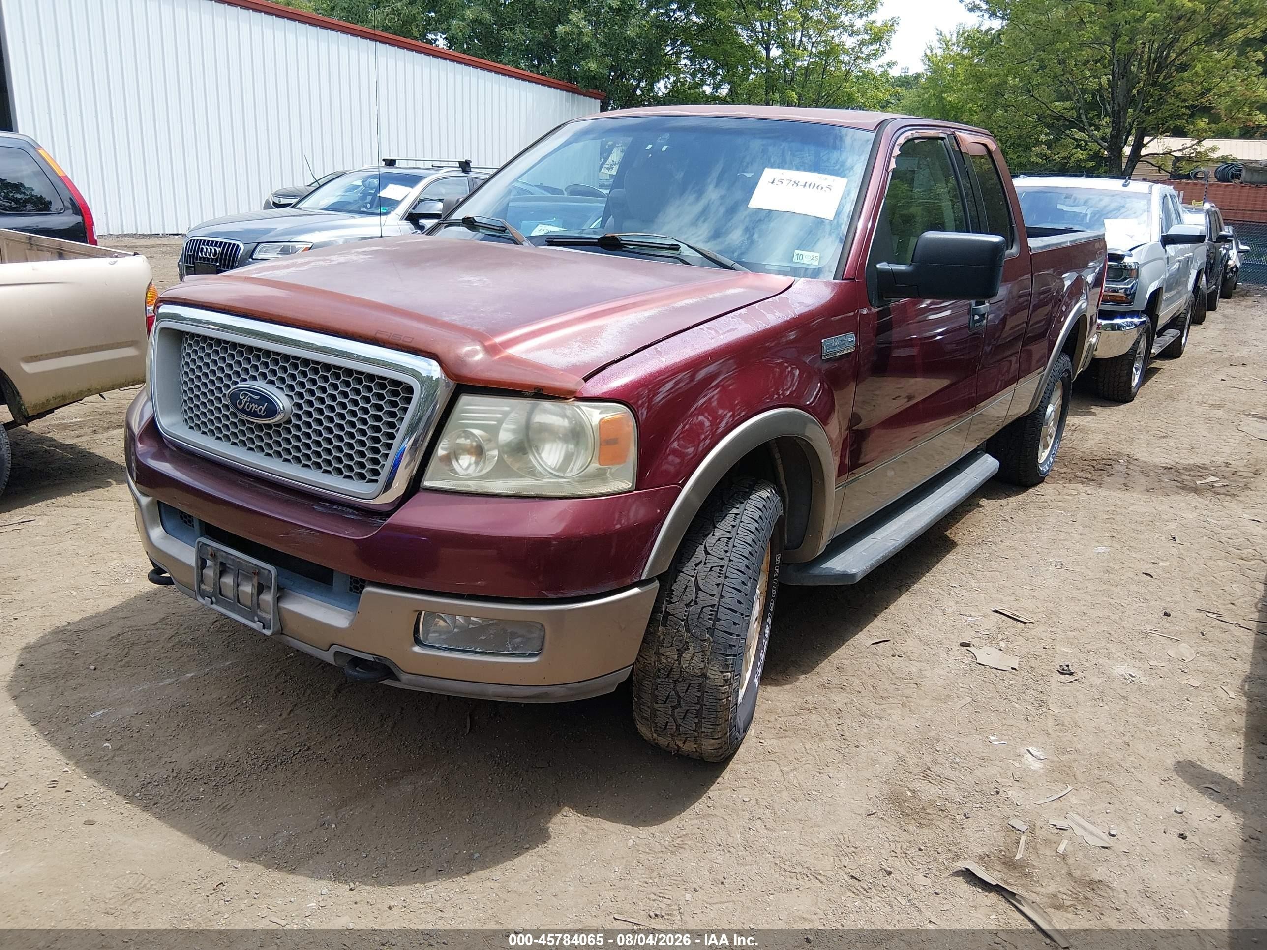 2004 Ford F-150 Fx4/lariat/xl/xlt Red vin: 1FTPX14554NA49600