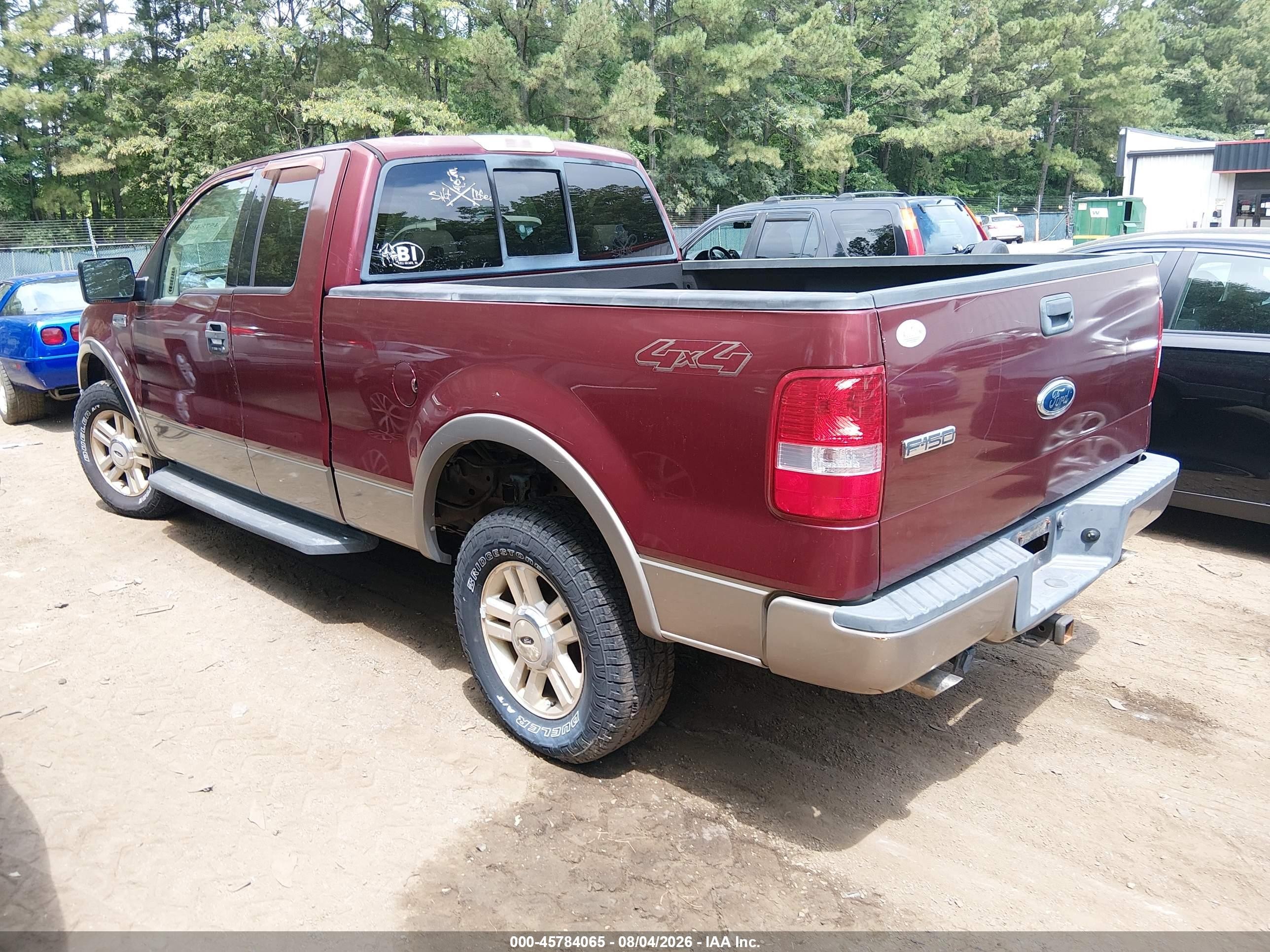 2004 Ford F-150 Fx4/lariat/xl/xlt Red vin: 1FTPX14554NA49600