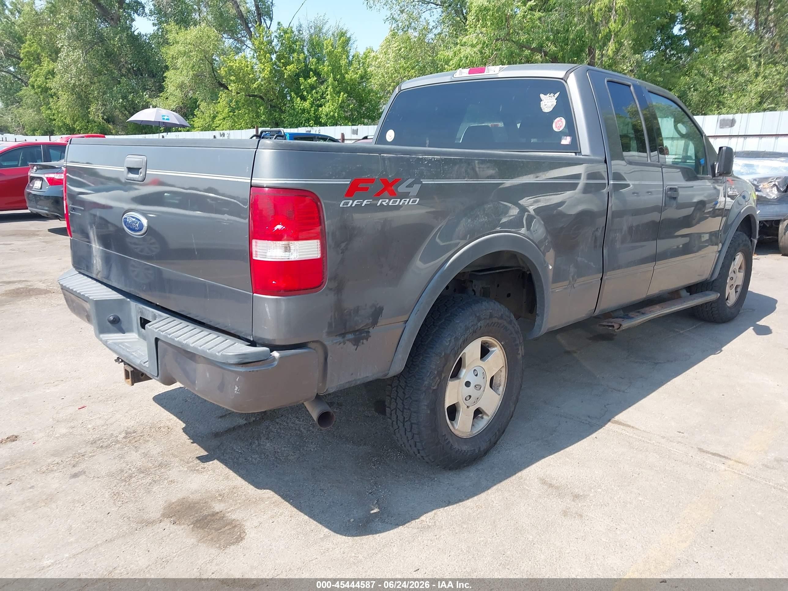 2004 Ford F-150   Gray vin: 1FTPX14554NA60158