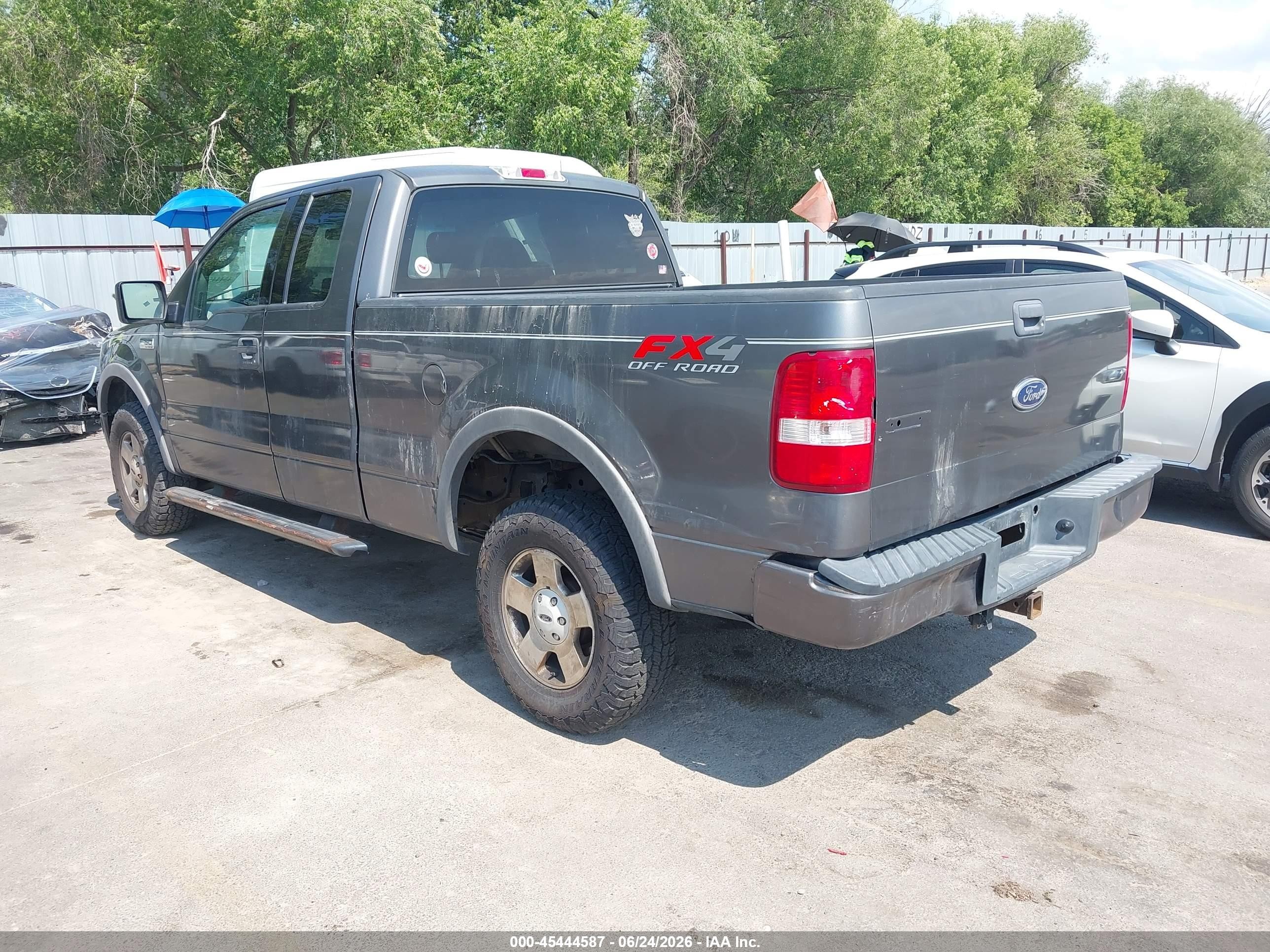 2004 Ford F-150   Gray vin: 1FTPX14554NA60158