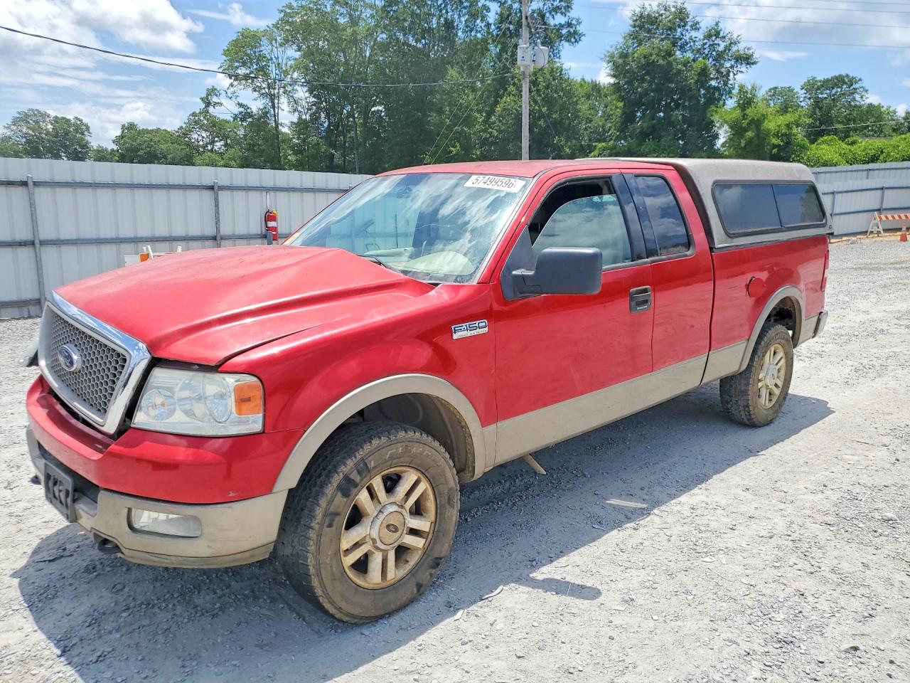 2004 Ford F150 Red vin: 1FTPX14554NC12536