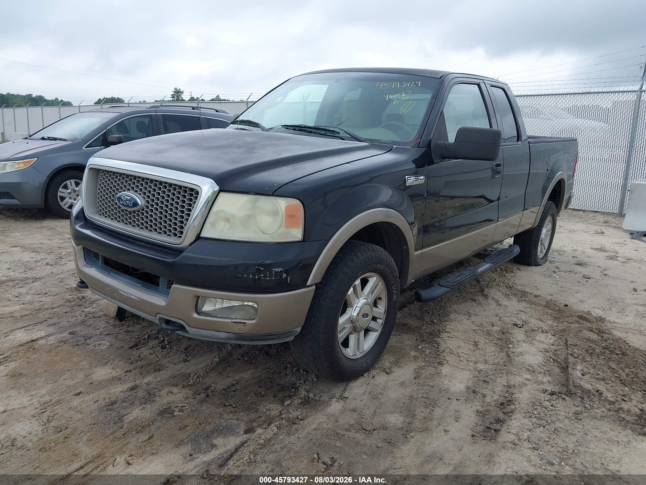 2004 Ford F-150 Fx4/lariat/xl/xlt Black vin: 1FTPX14554NC37937