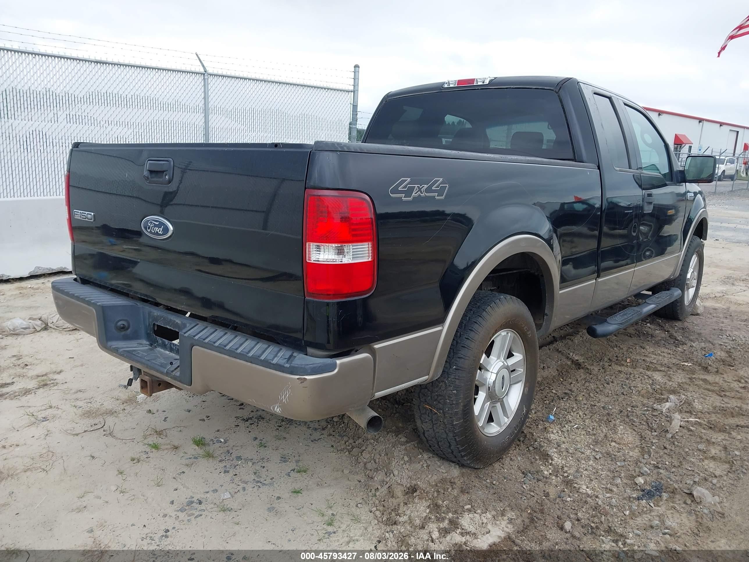 2004 Ford F-150 Fx4/lariat/xl/xlt Black vin: 1FTPX14554NC37937
