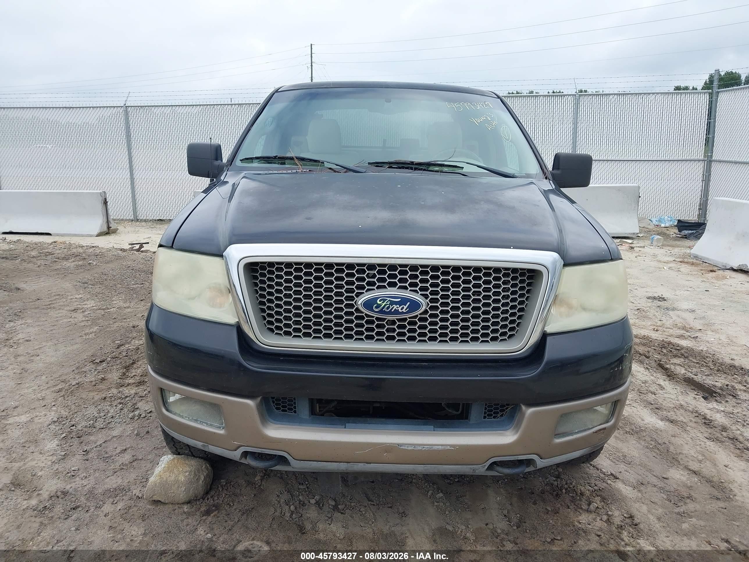 2004 Ford F-150 Fx4/lariat/xl/xlt Black vin: 1FTPX14554NC37937