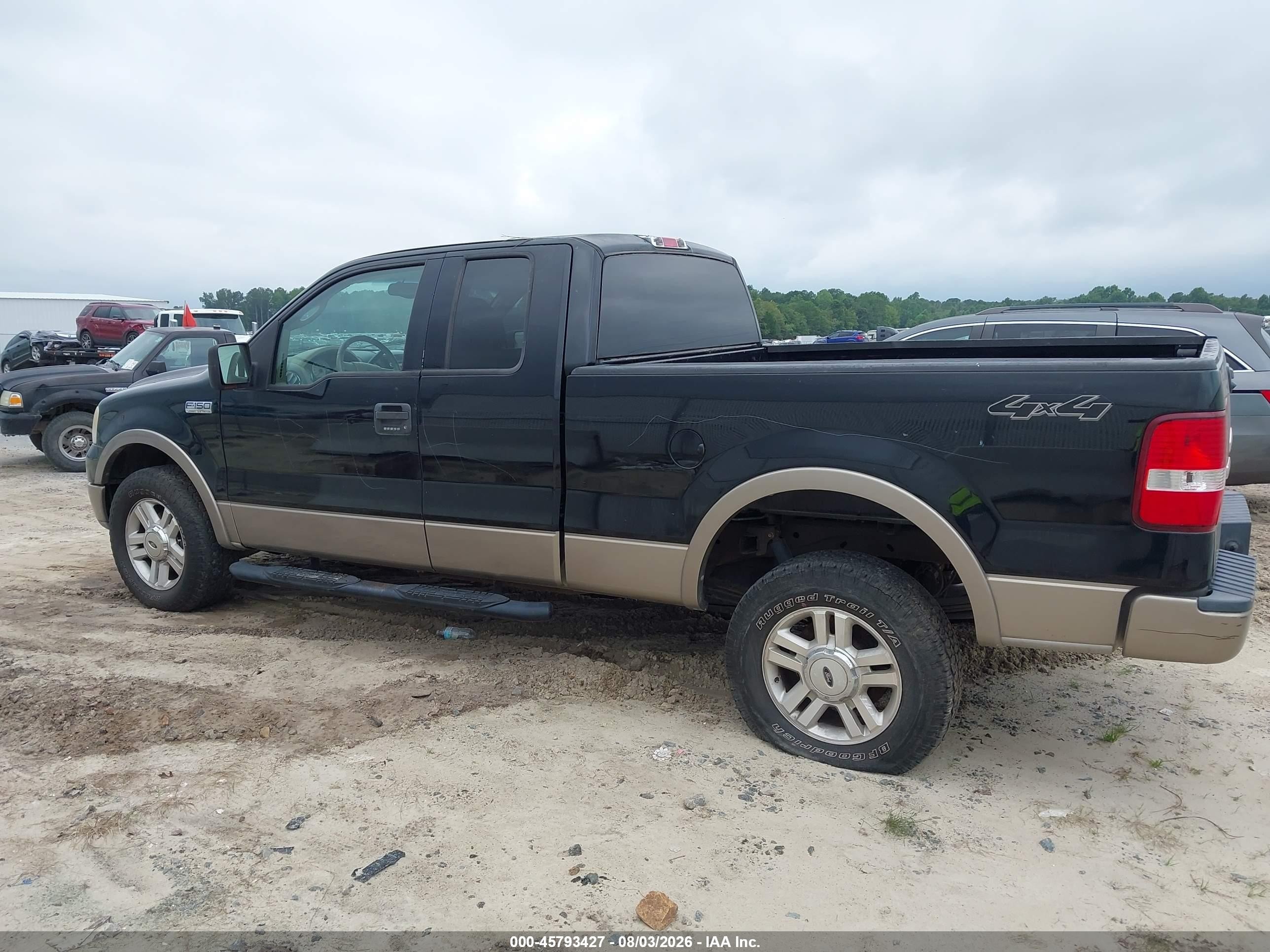 2004 Ford F-150 Fx4/lariat/xl/xlt Black vin: 1FTPX14554NC37937