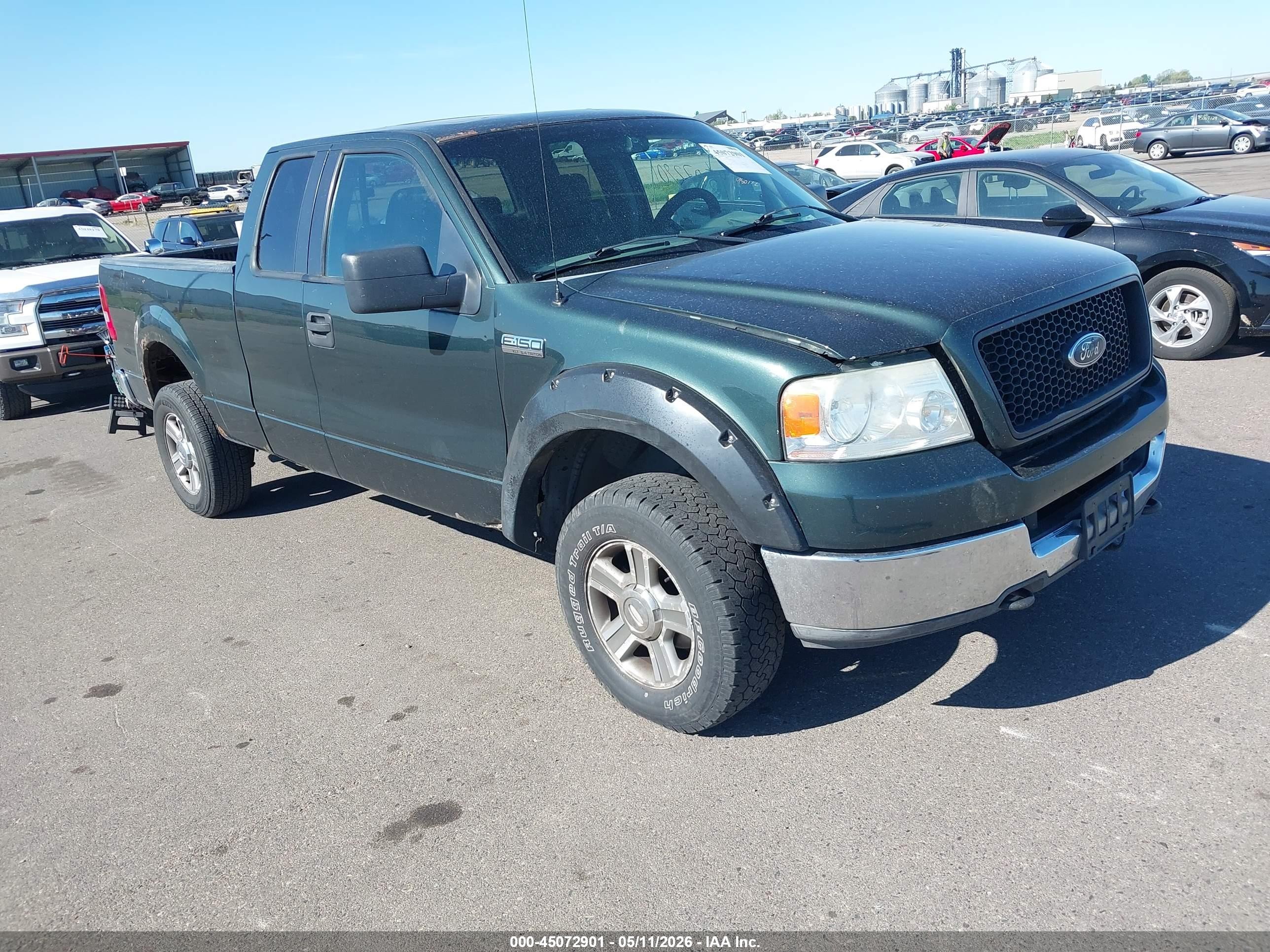 2005 Ford F-150 Fx4/lariat/xl/xlt Green vin: 1FTPX14555NA54054