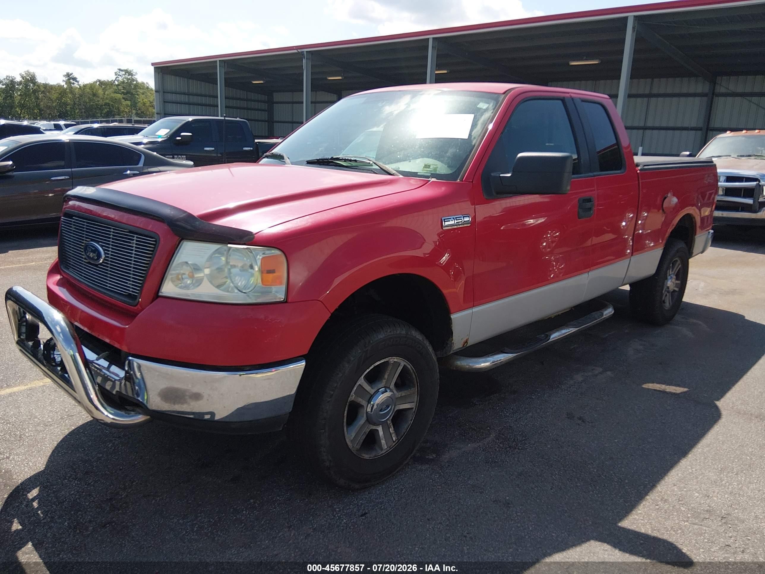 2005 Ford F-150 Fx4/lariat/xl/xlt Red vin: 1FTPX14555NA68276