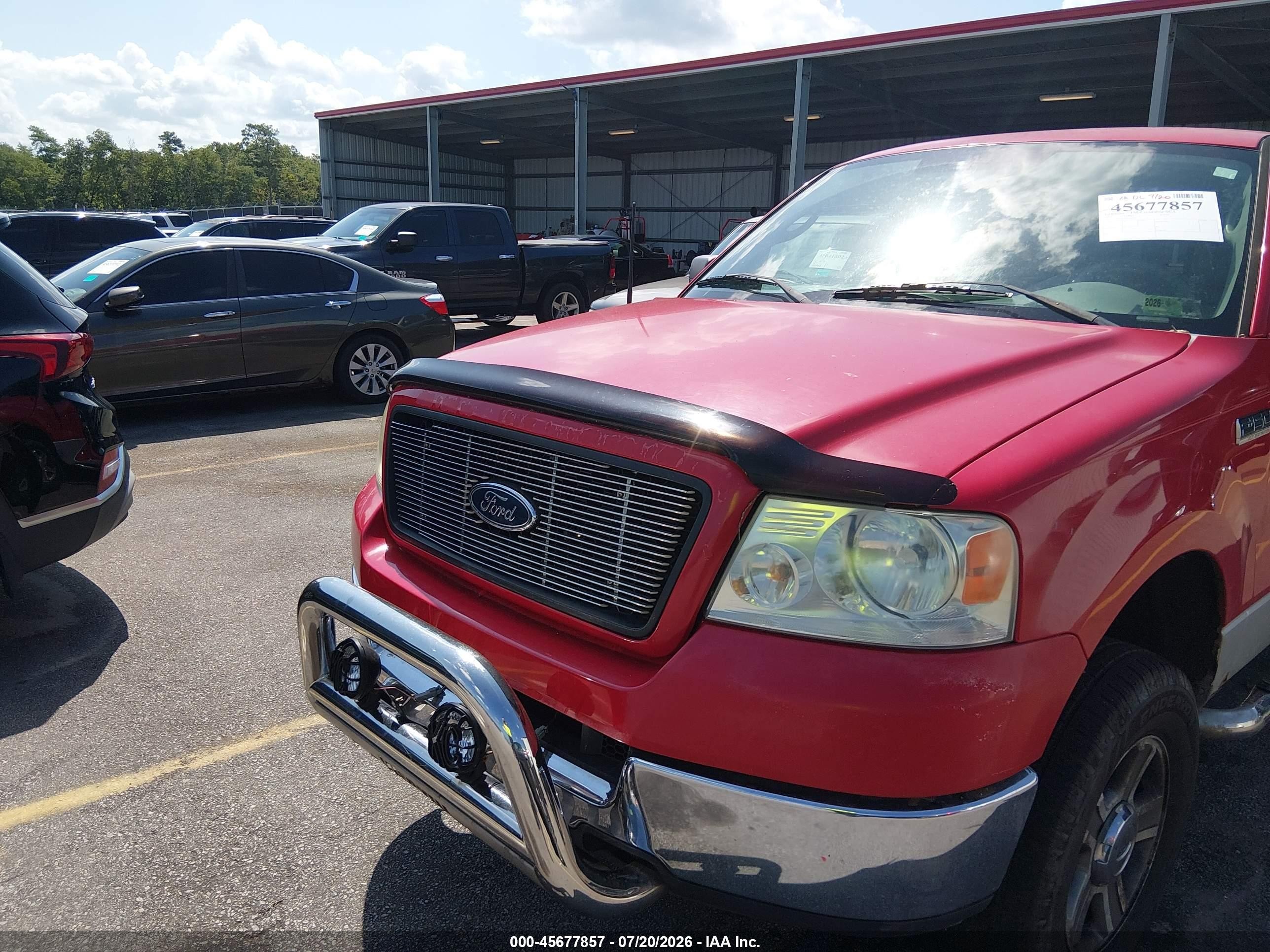 2005 Ford F-150 Fx4/lariat/xl/xlt Red vin: 1FTPX14555NA68276