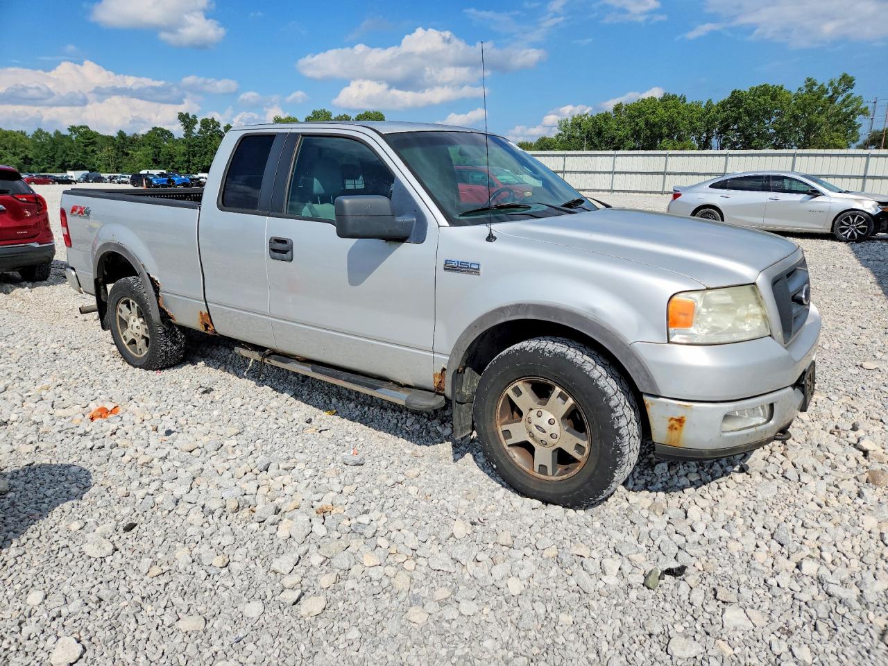 2005 Ford F150 Gray vin: 1FTPX14555NA70867