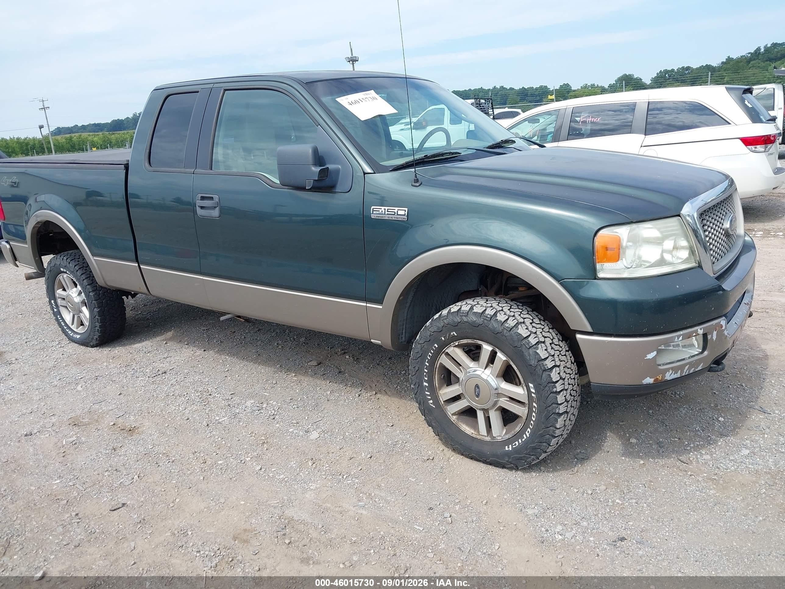 2005 Ford F-150 Fx4/lariat/xl/xlt Зеленый vin: 1FTPX14555NB93519